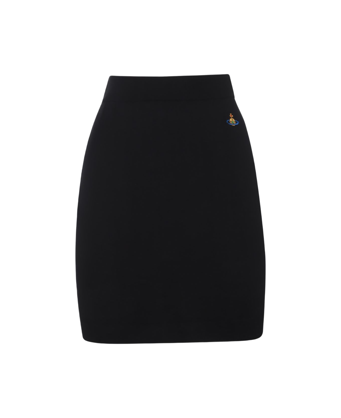 Vivienne Westwood Black Cotton Mini Skirt - Black