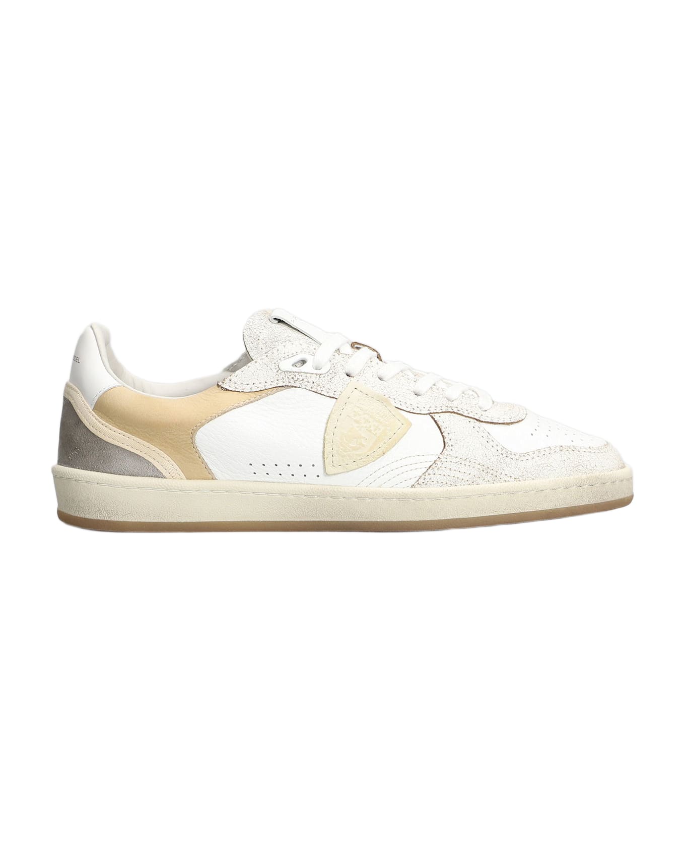 Philippe Model Pgal Low Sneakers In White Leather - white