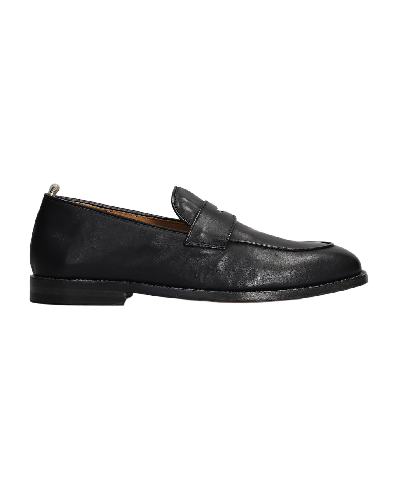 Officine Creative Opera 001 Loafers In Black Leather - black