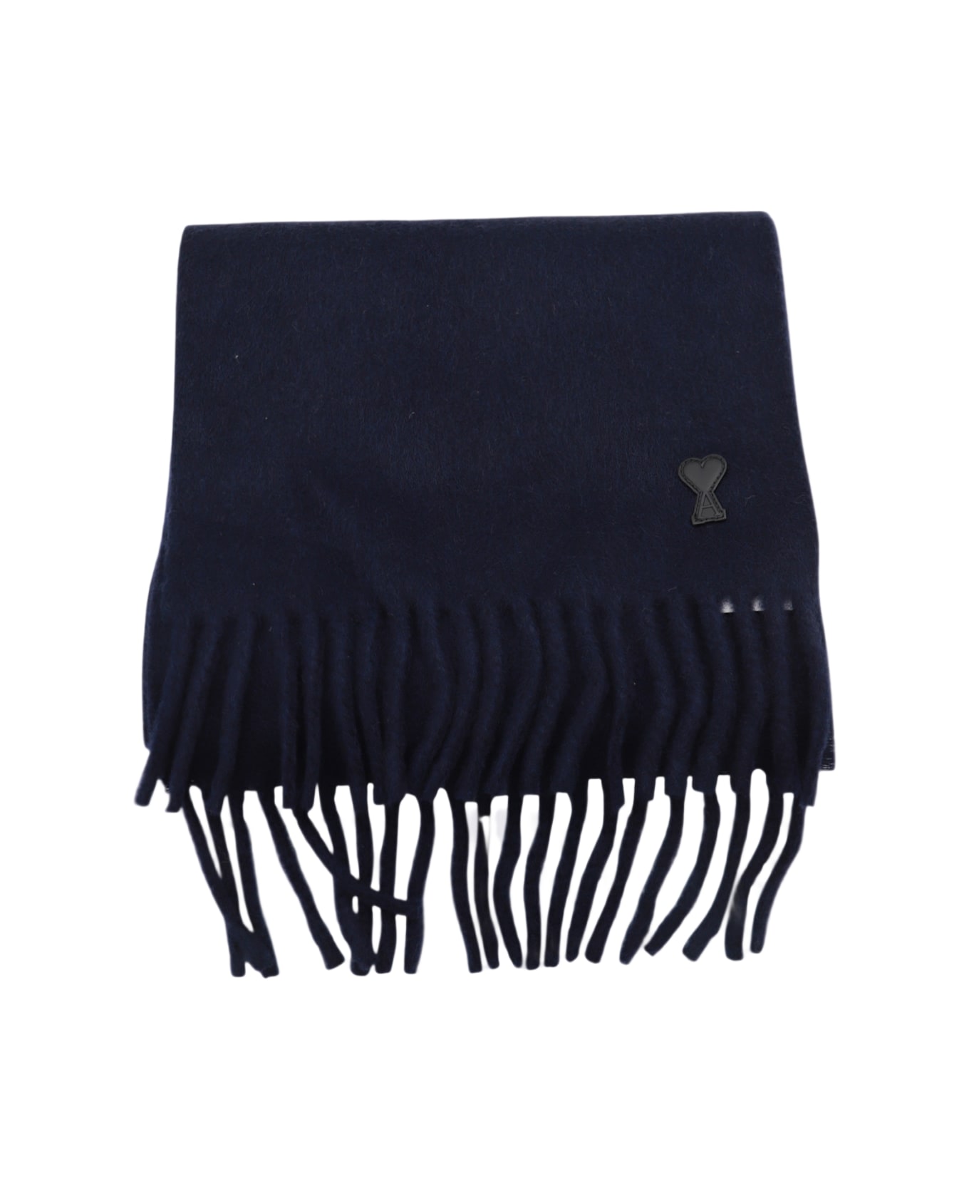 Ami Alexandre Mattiussi Navy Blue Wool Scarves - Blue