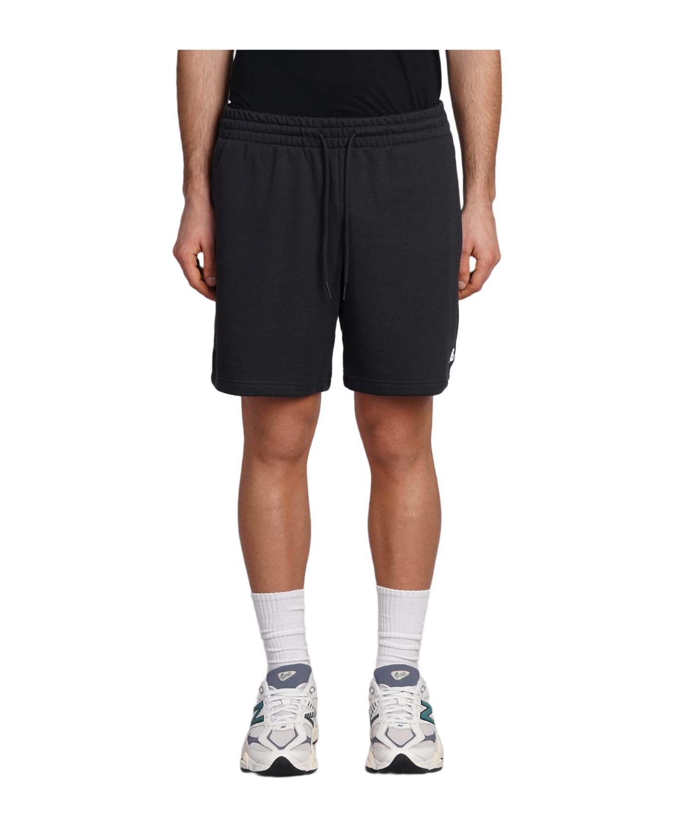 New Balance Shorts In Black Cotton - black