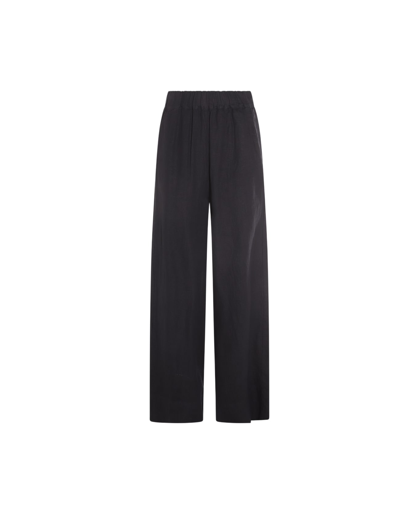 Malo Dark Blue Linen Pants