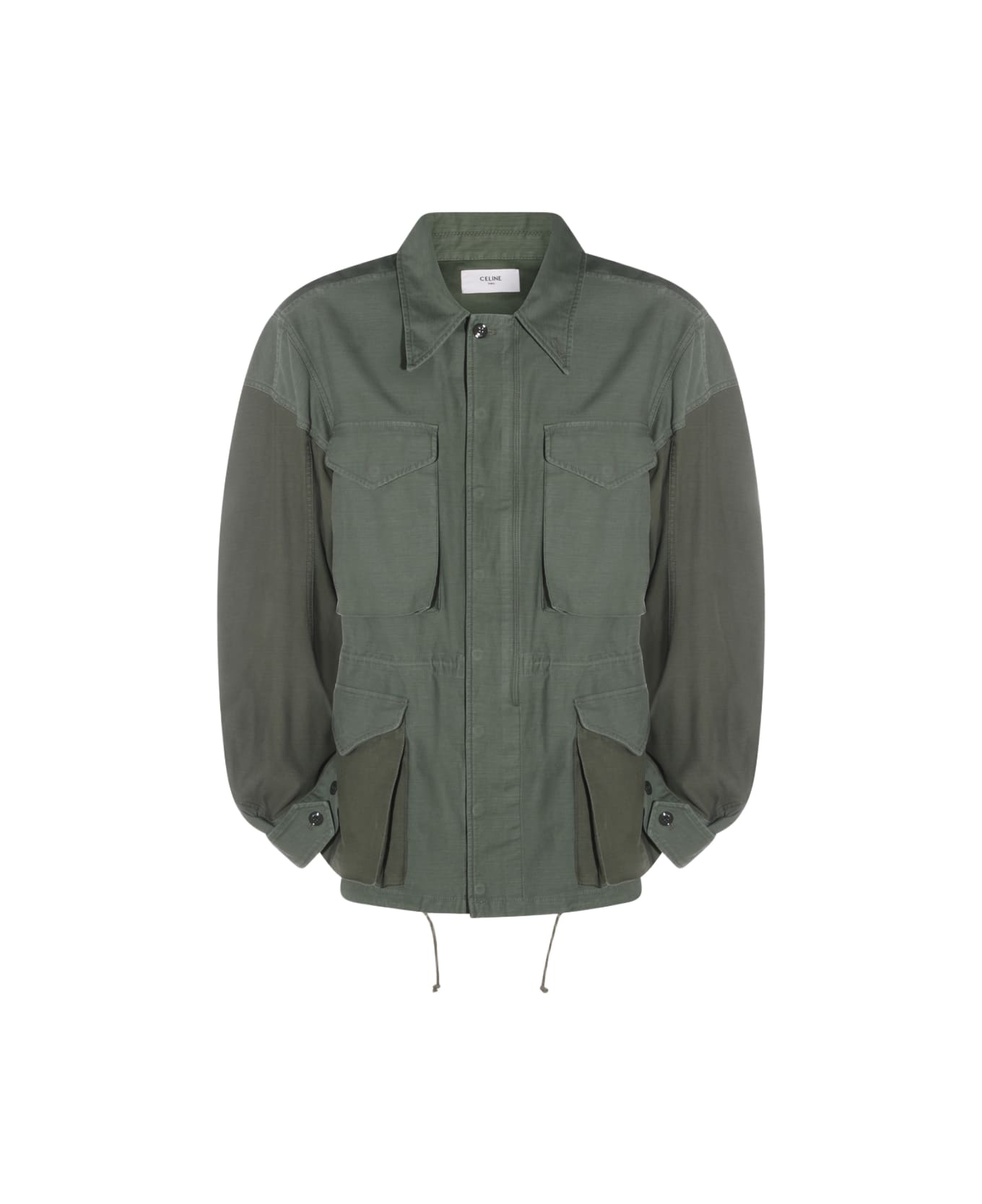 Celine Light Green Casual Jacket - LIGHT GREEN