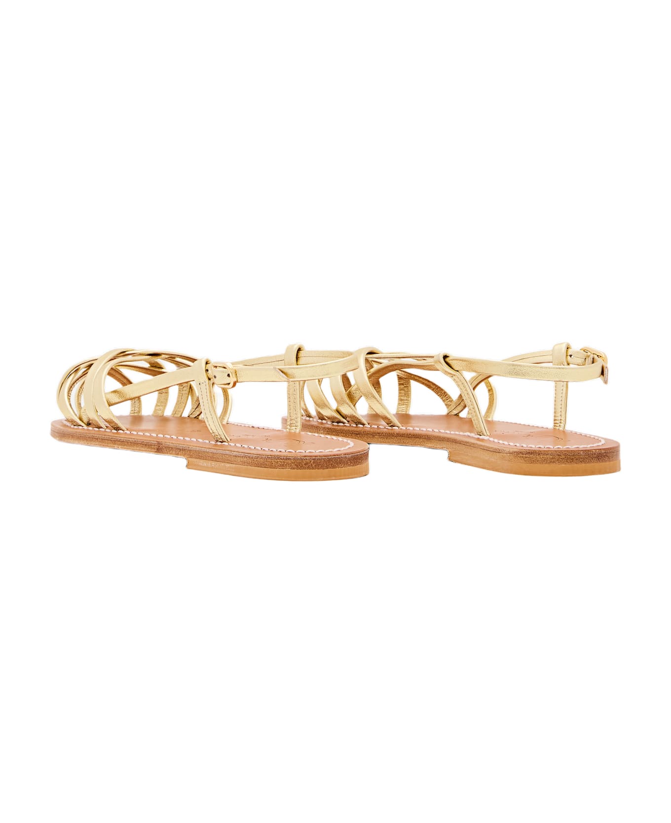 K.Jacques Delly Leather Sandal - Golden