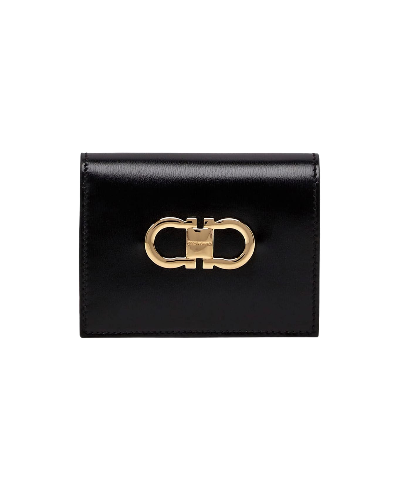 Ferragamo Compact Wallet Gancini - Red