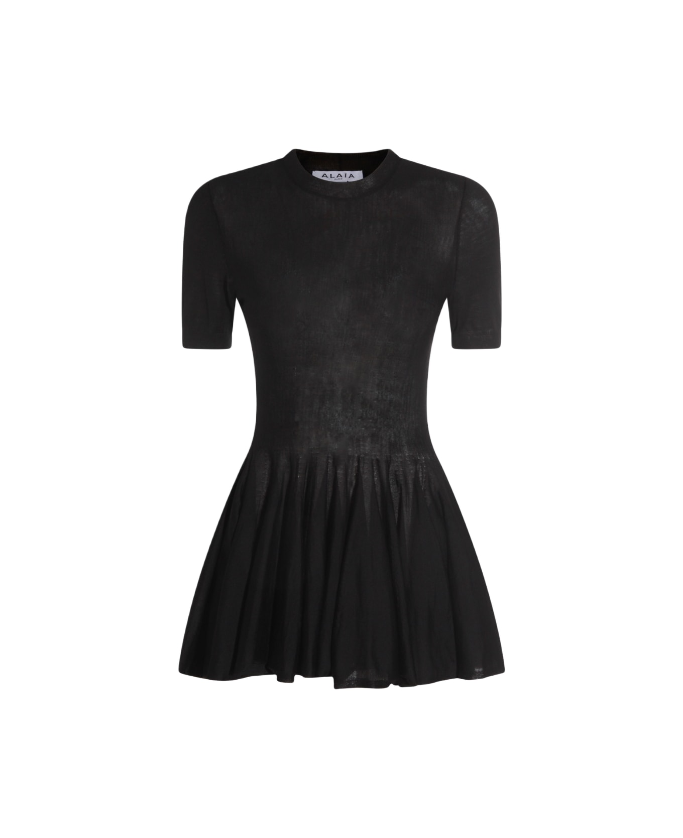 Alaia Black Wool Top - Black