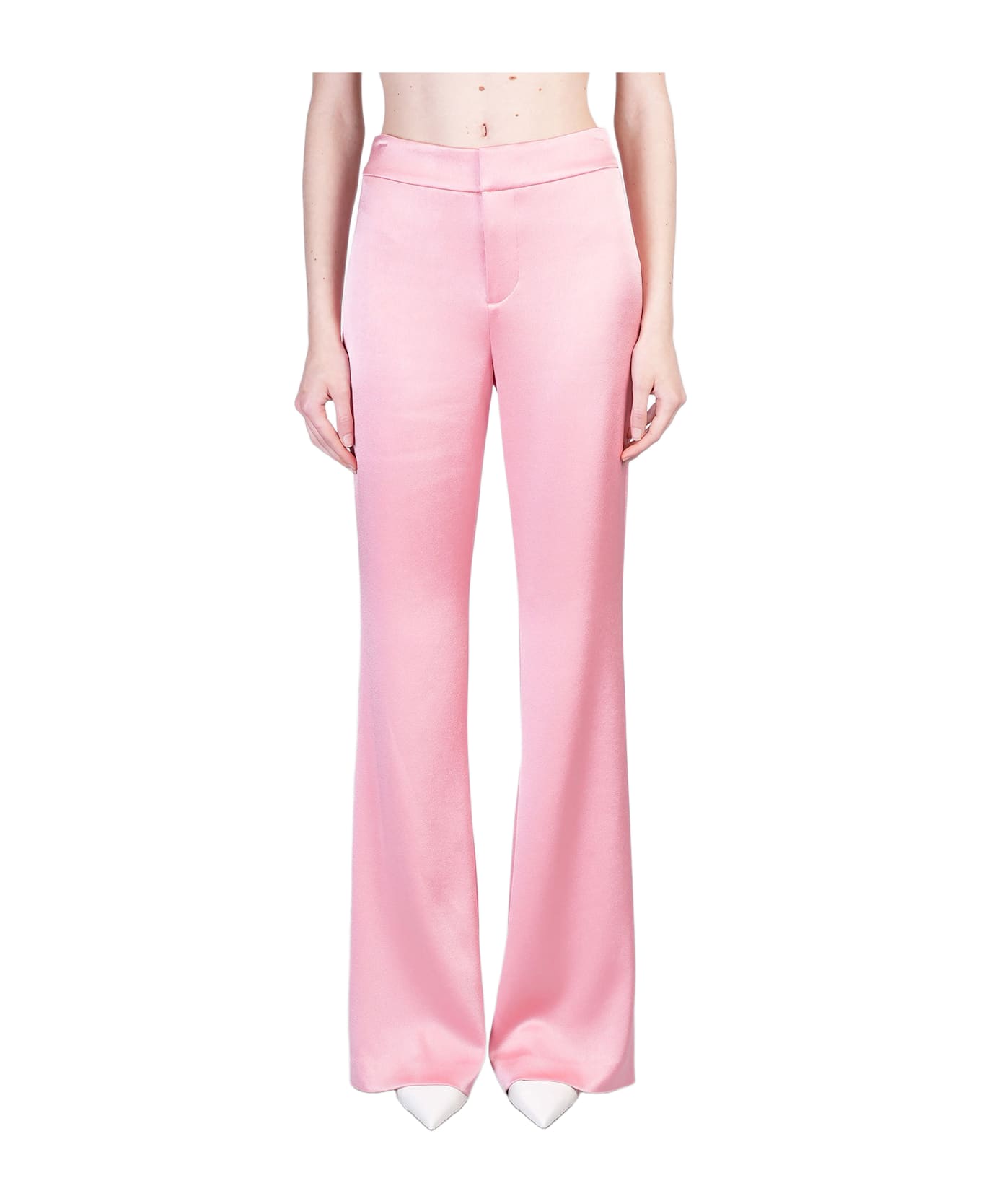 Alice + Olivia Deanna Pants In Rose-pink Triacetate - rose-pink