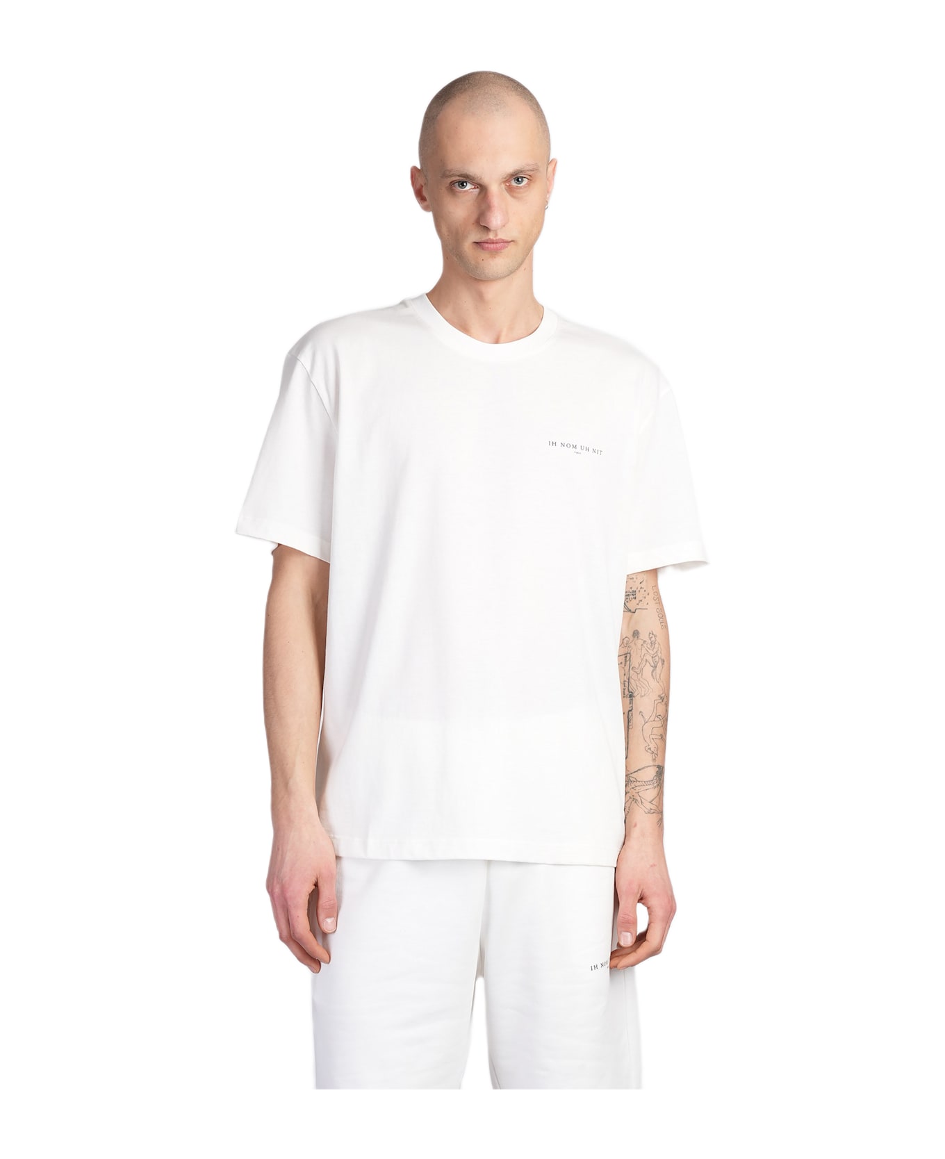 ih nom uh nit T-shirt In White Cotton - Beige