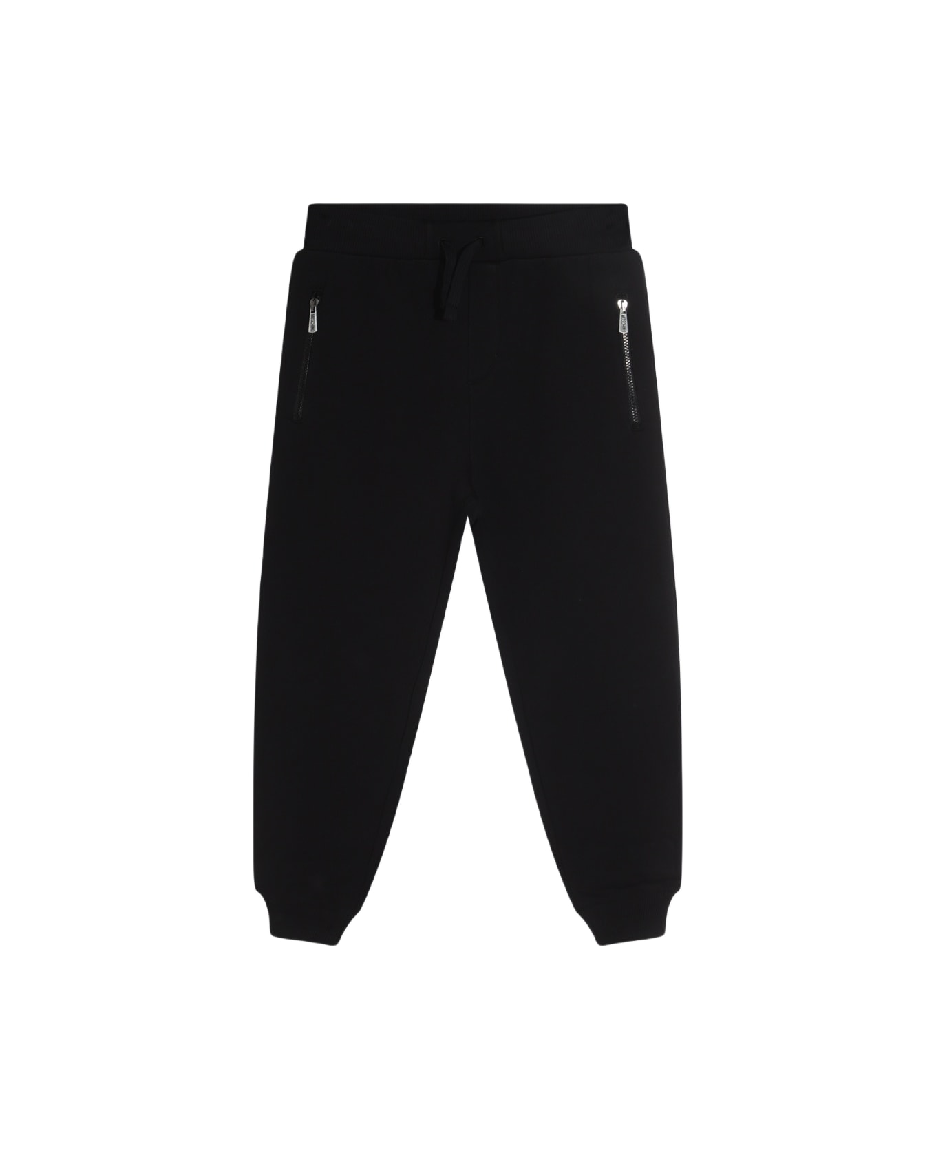 Moschino Black Cotton Pants - NERO/BLACK