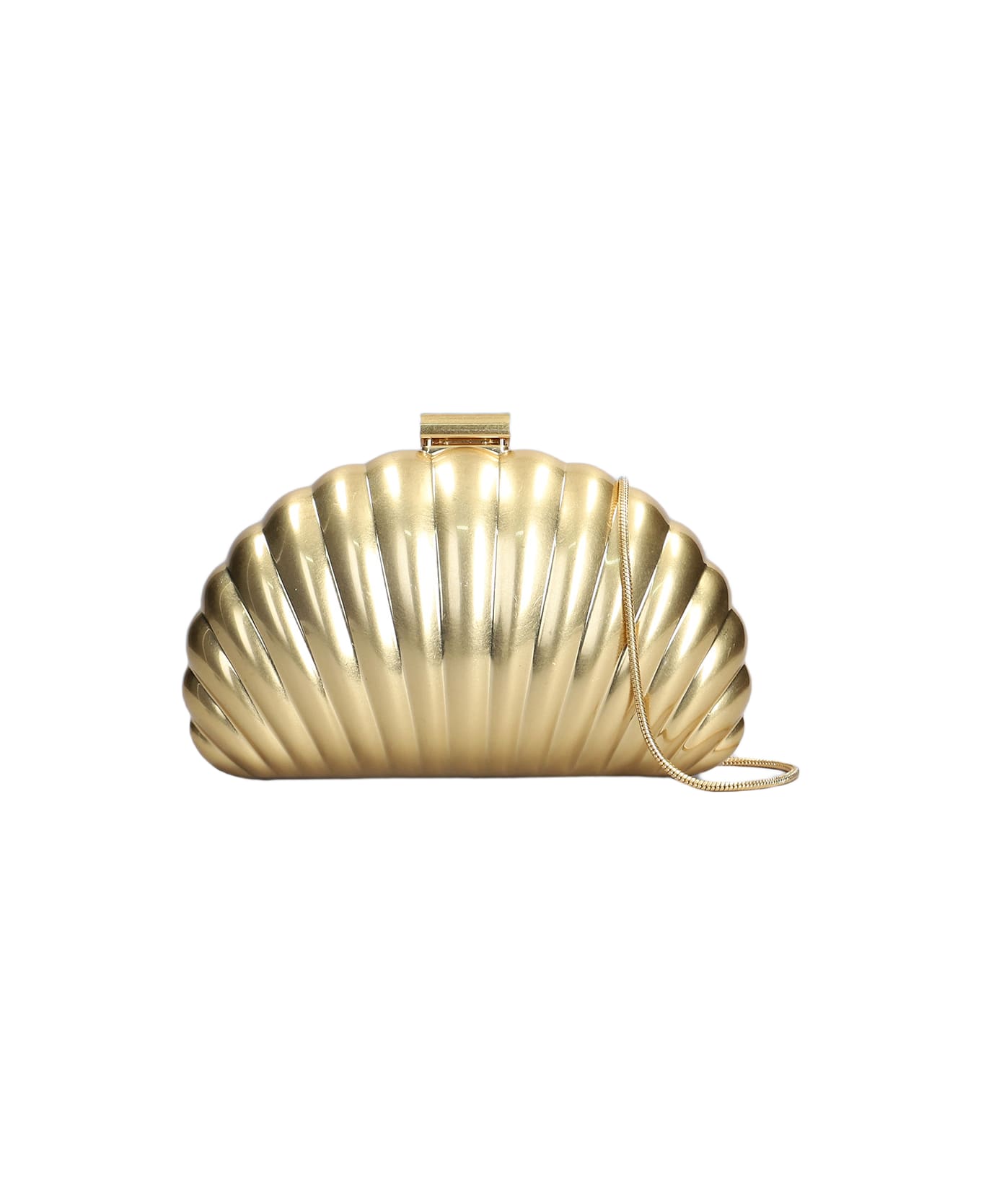 Simkhai Monet Clutch In Gold Aluminum - gold
