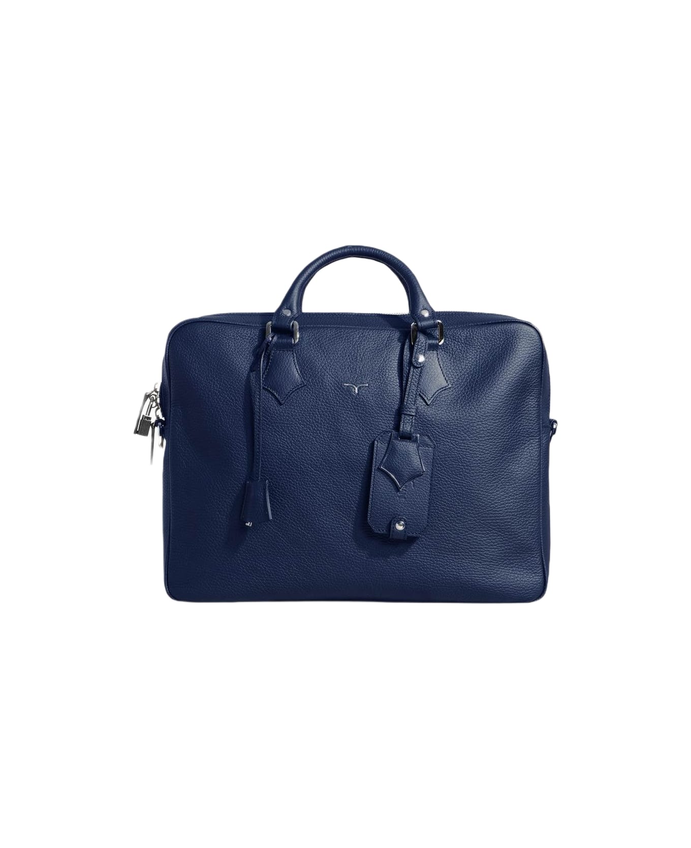 Larusmiani Briefcase 'piazza Affari' Luggage - Blue
