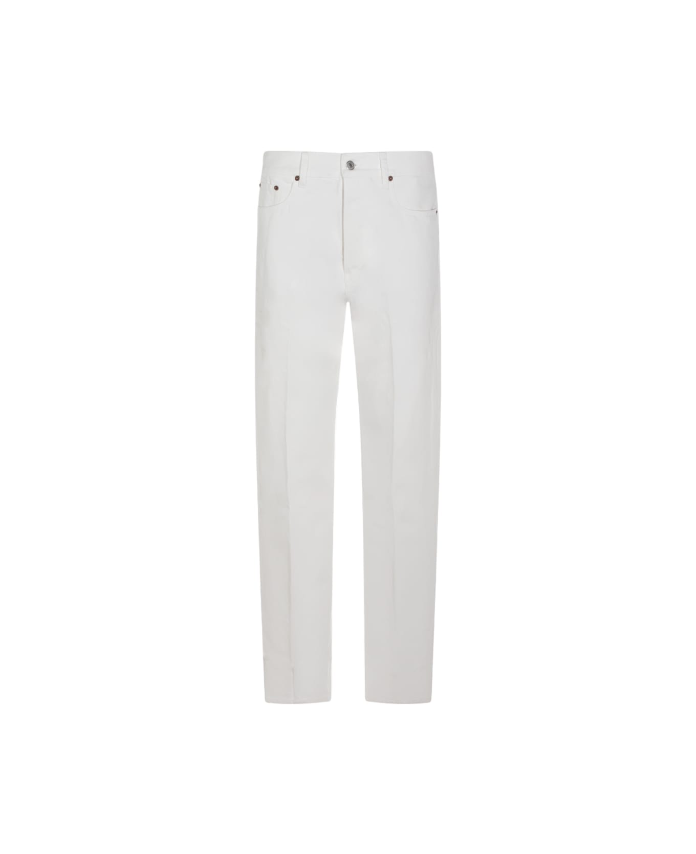 Celine White Heavy Stone Washed Denim Jeans - WHITE HEAVY STONE WASH