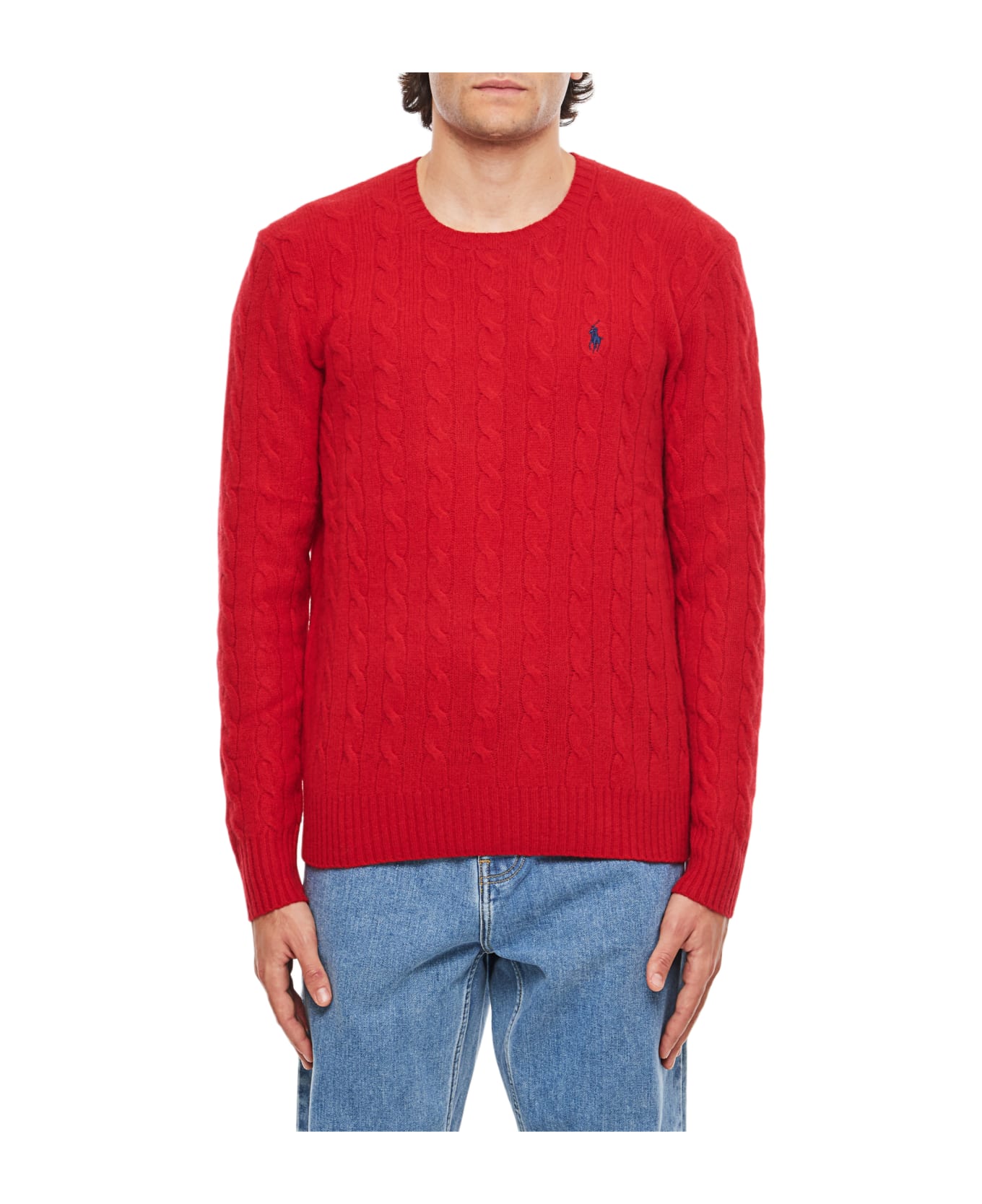Polo Ralph Lauren Cable-knit Wool-cashmere Jumper - Red