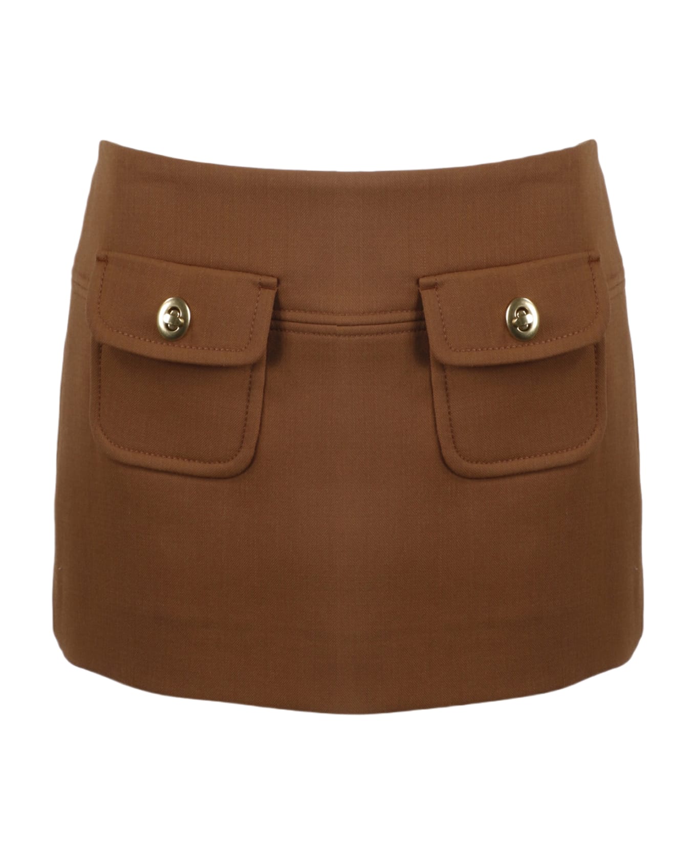 Zimmermann Kaleidoscope Pocket Mini Skirt - Brown