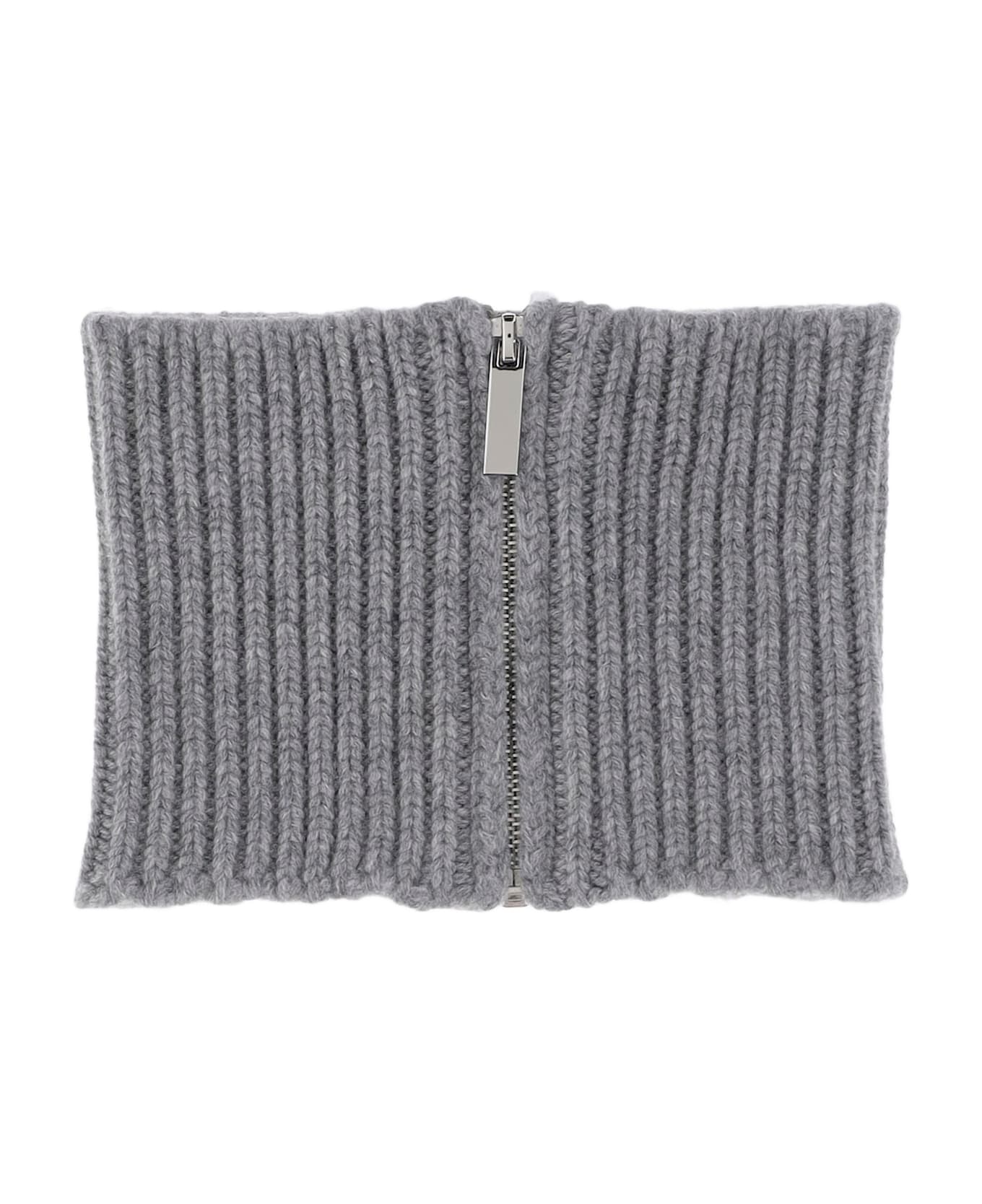 Sa Su Phi Cashmere Knit Cash Collar - Grey