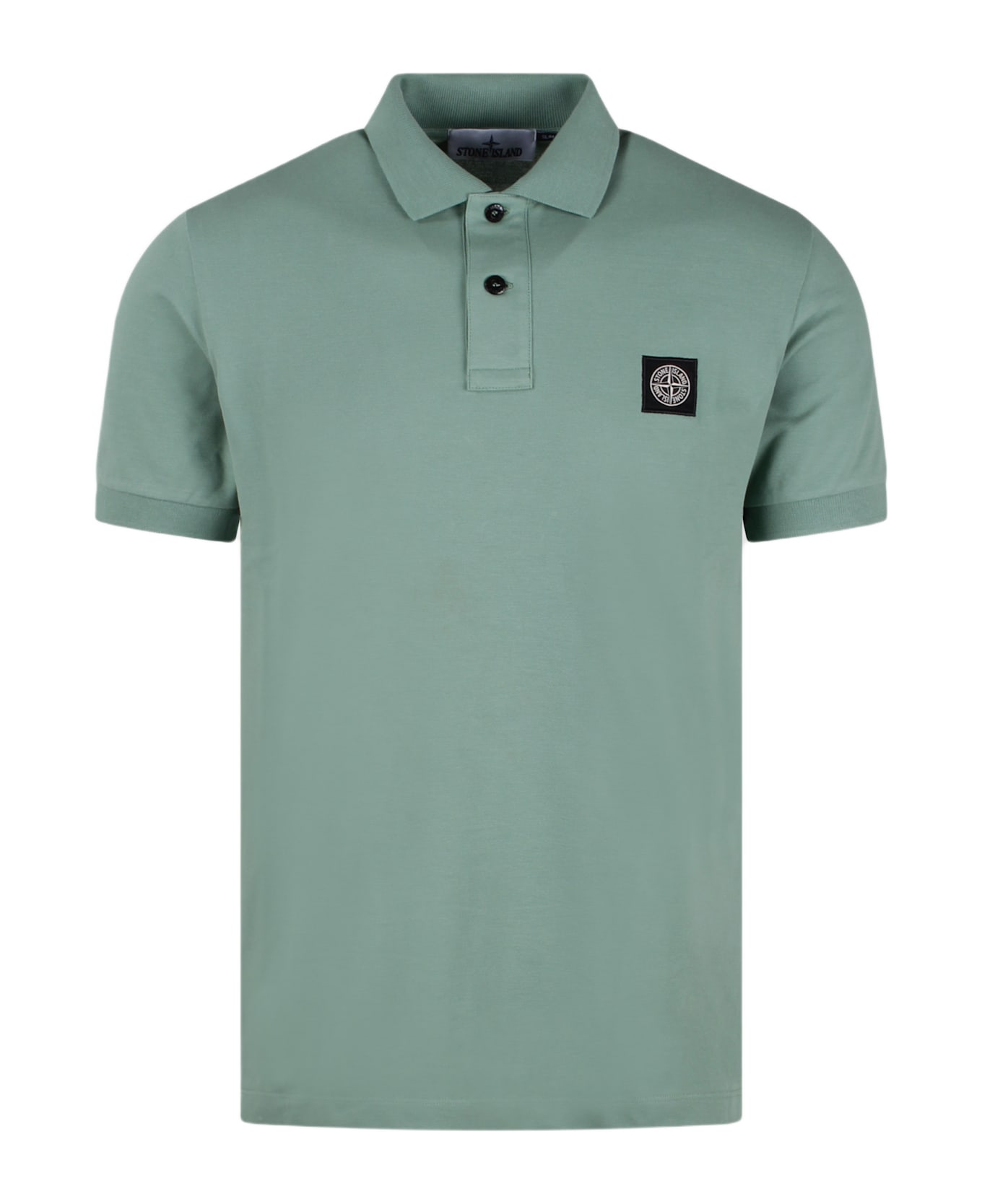 Stone Island Slim Fit Polo - Verde