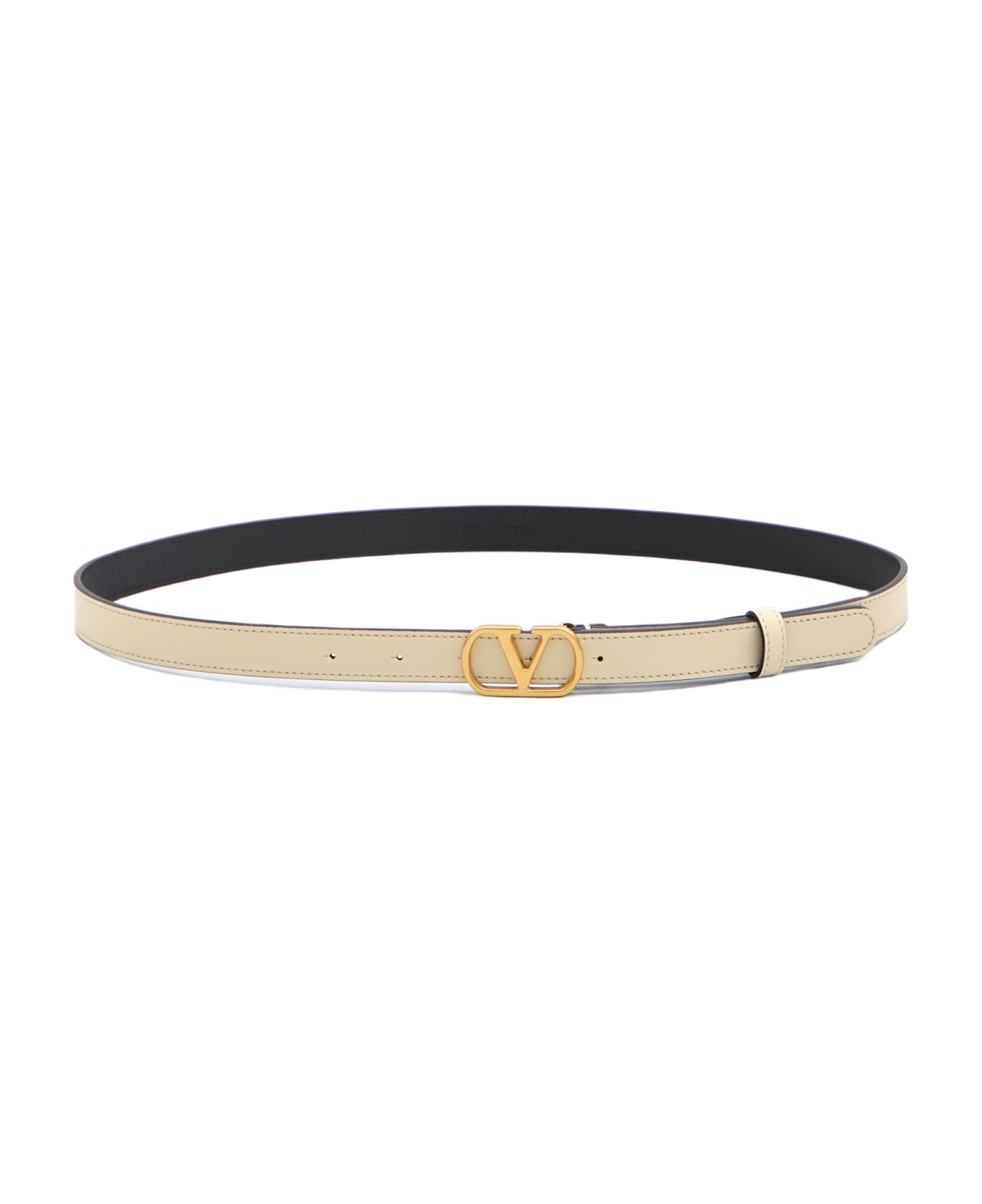 Valentino Garavani Vlogo Singature Belt - WHITE