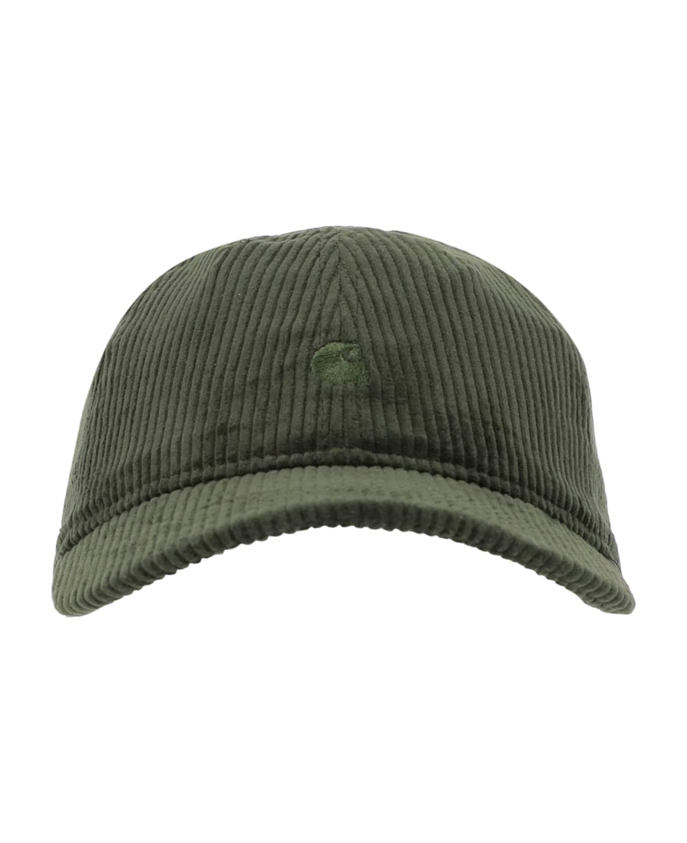 Carhartt Cotton Velvet Baseball Cap With Logo - Green
