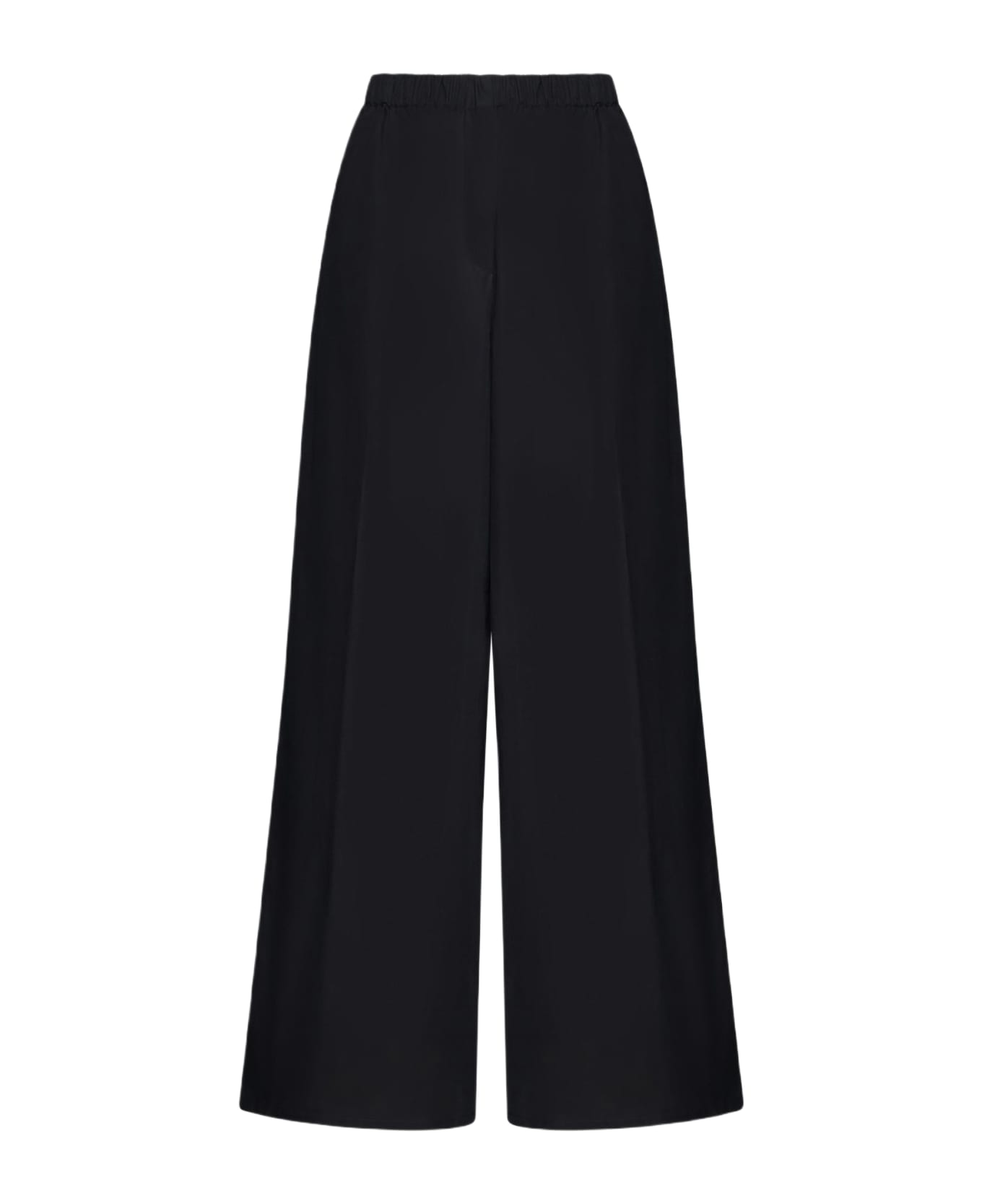 Max Mara Navigli Cotton Trousers - BLACK ボトムス