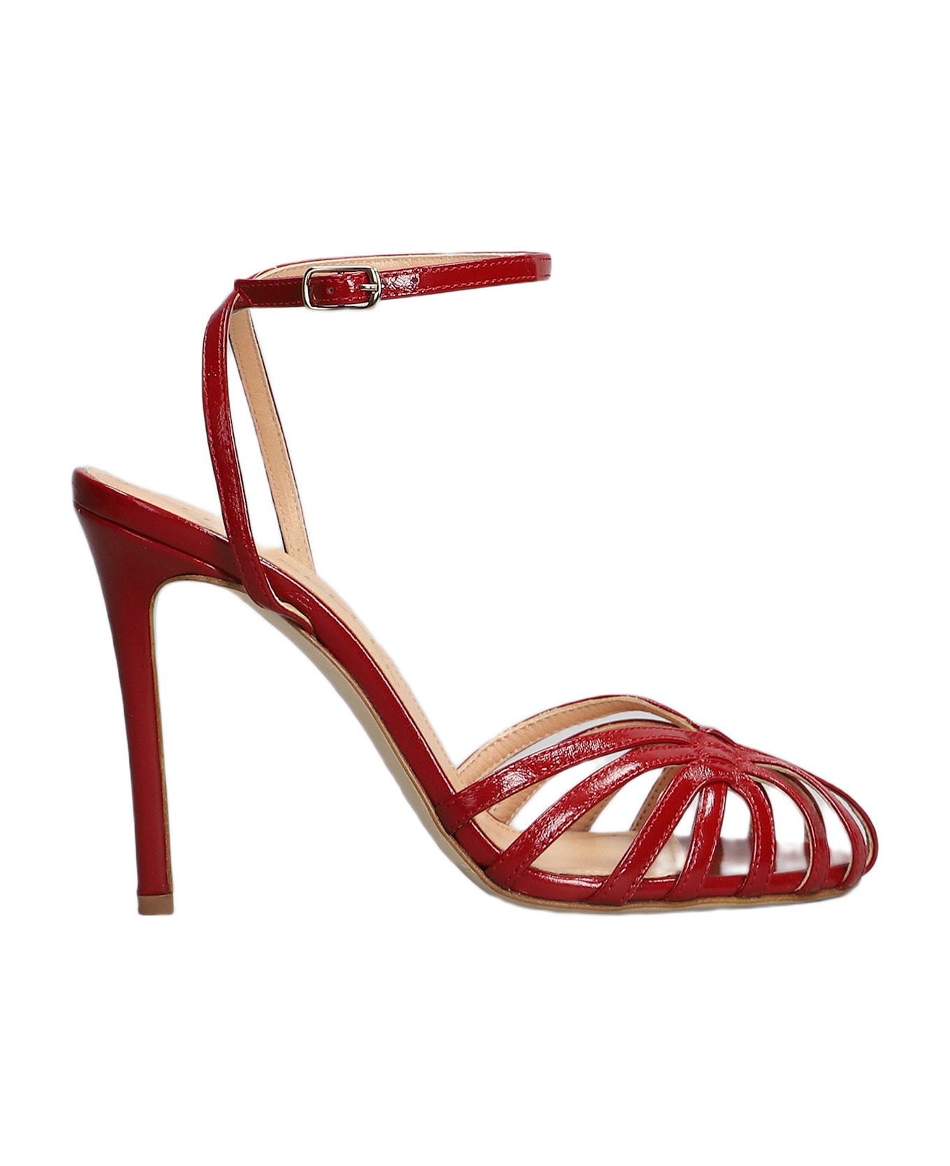 The Seller Sandals In Red Leather - red