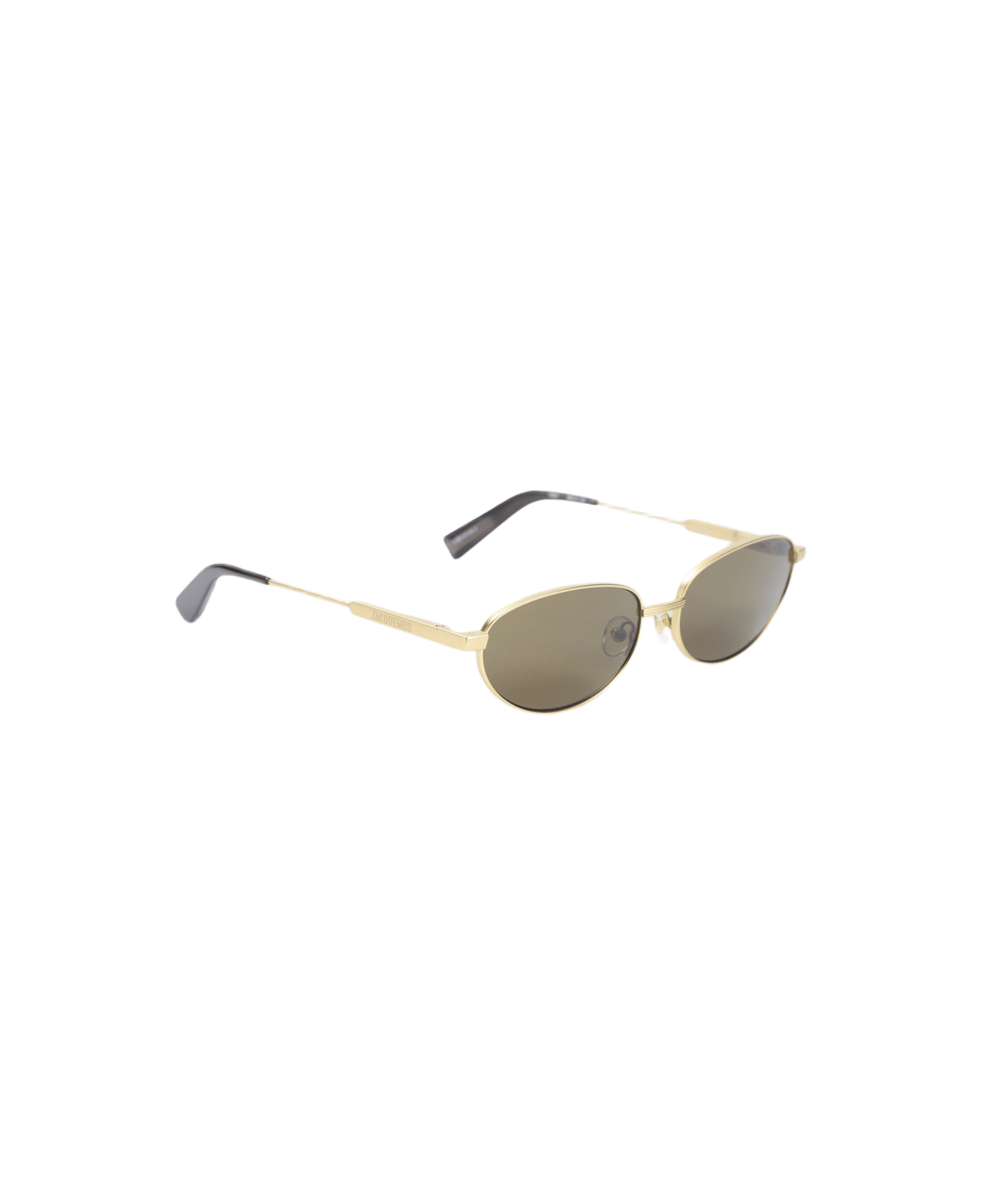 Jacquemus Les Lunettes Alba Sunglasses - Matt Gold Brown