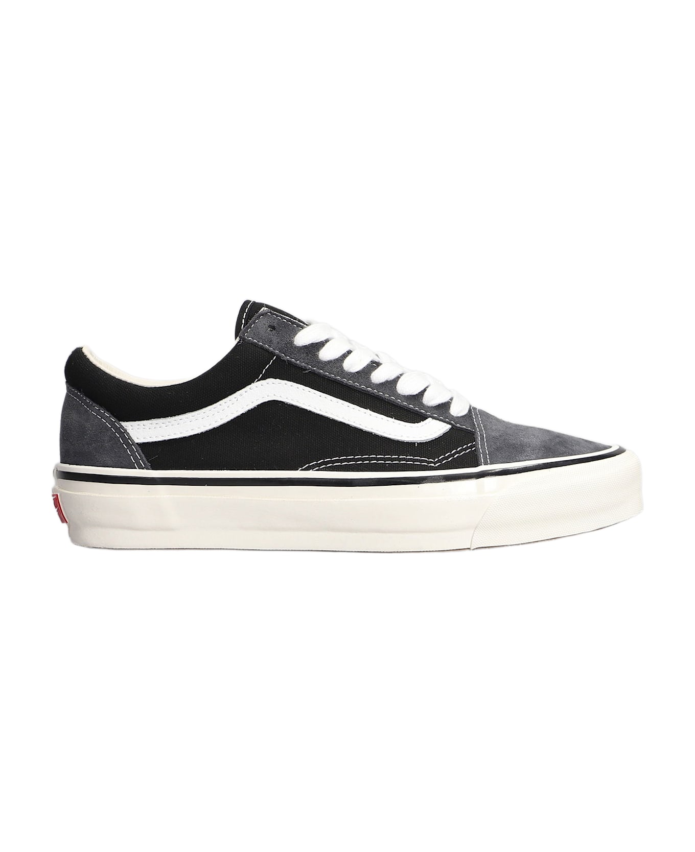 Vans Lx Old Skool Sneakers In Grey Suede And Fabric - grey