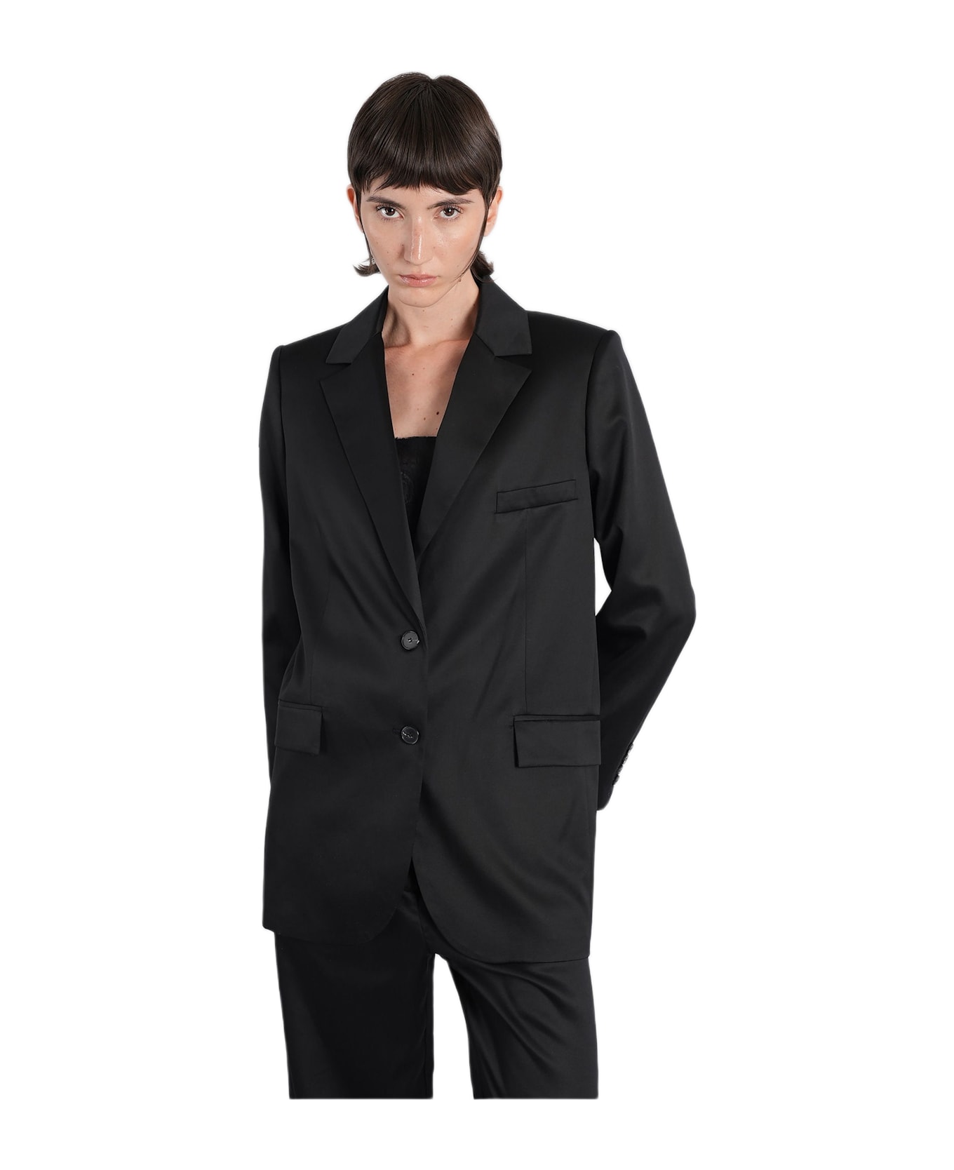 IRO Douny Blazer In Black Wool And Polyester - black