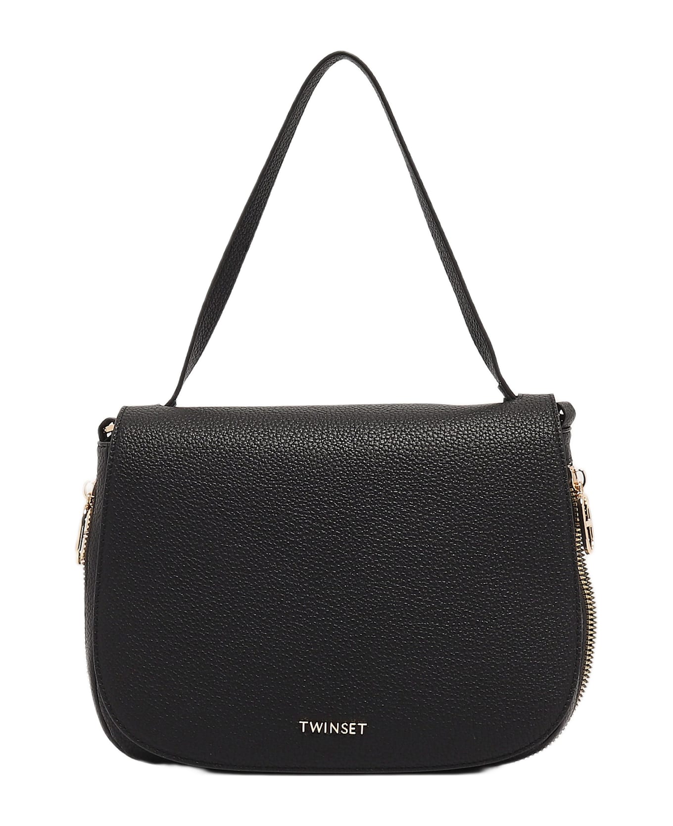 TwinSet Poliuretano Shoulder Bag - NERO
