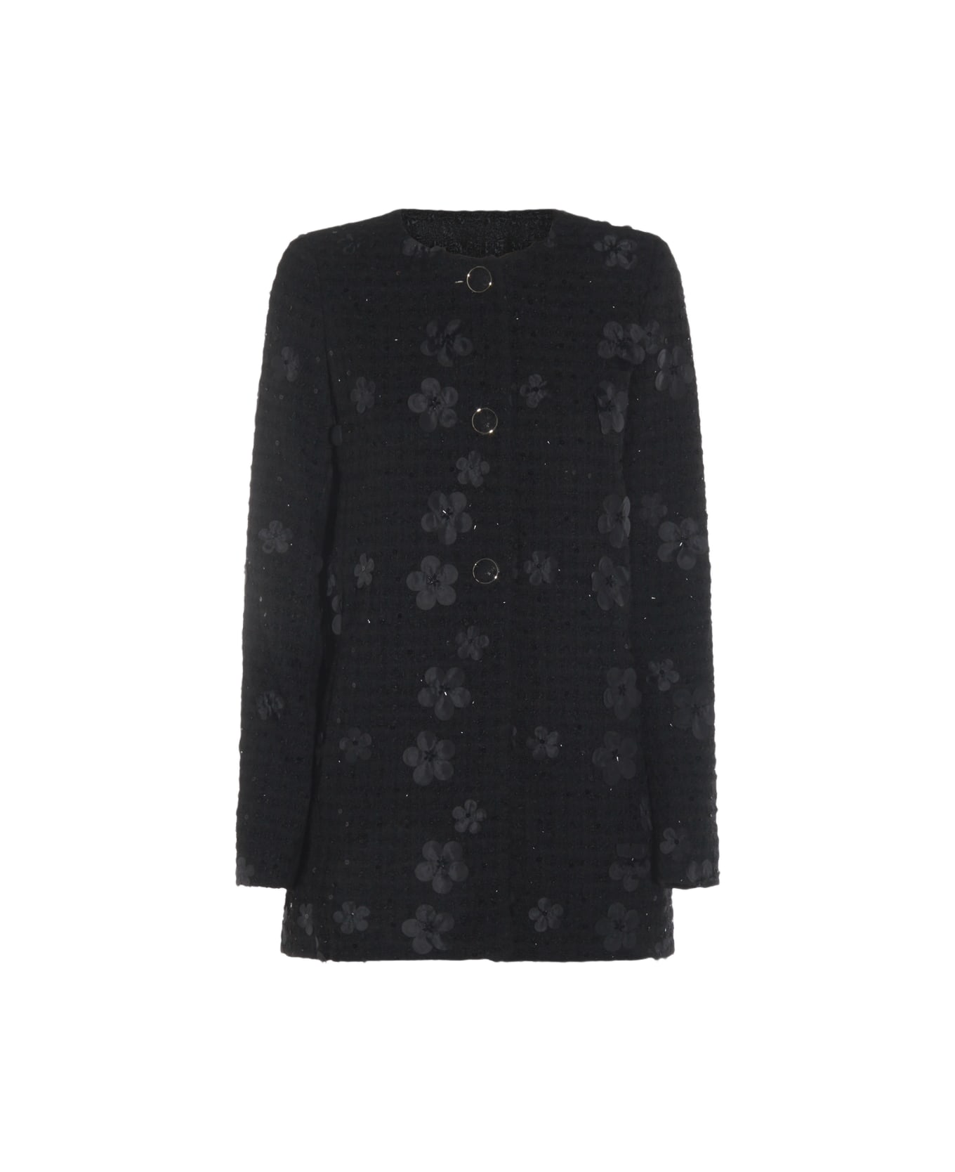 TwinSet Dark Blue Coat - BOUCLE

 FIORI NERO