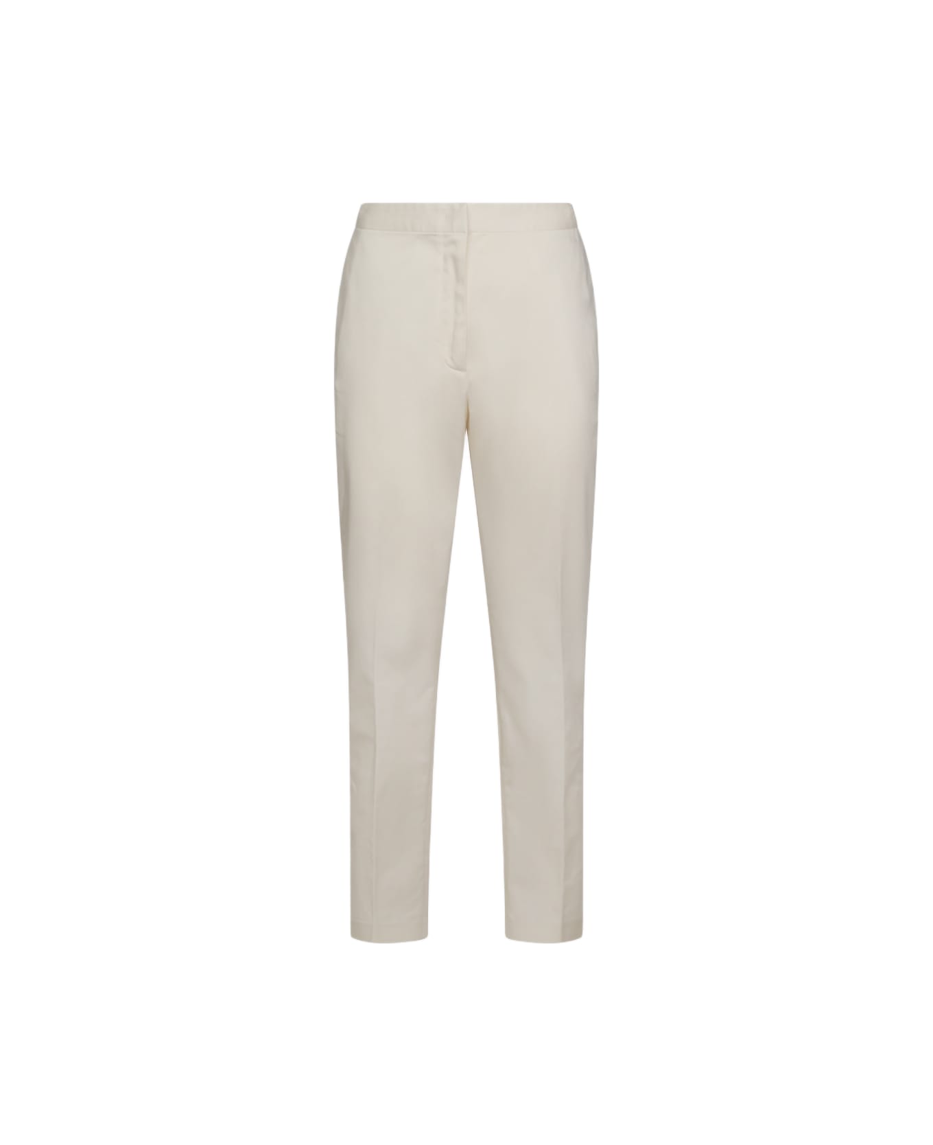 Fabiana Filippi White Cotton Pants - BURRO