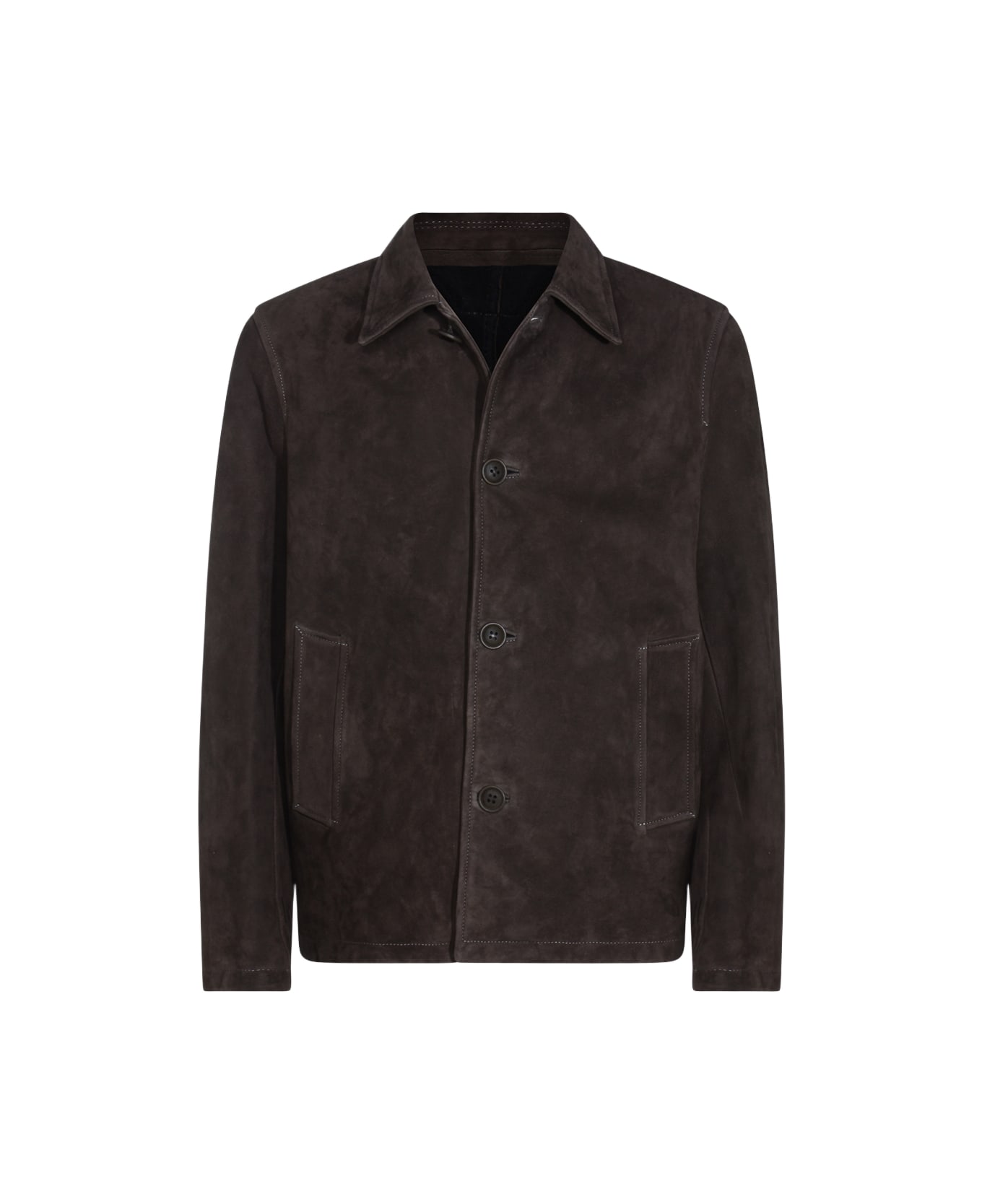 Salvatore Santoro Brown Leather Jacket