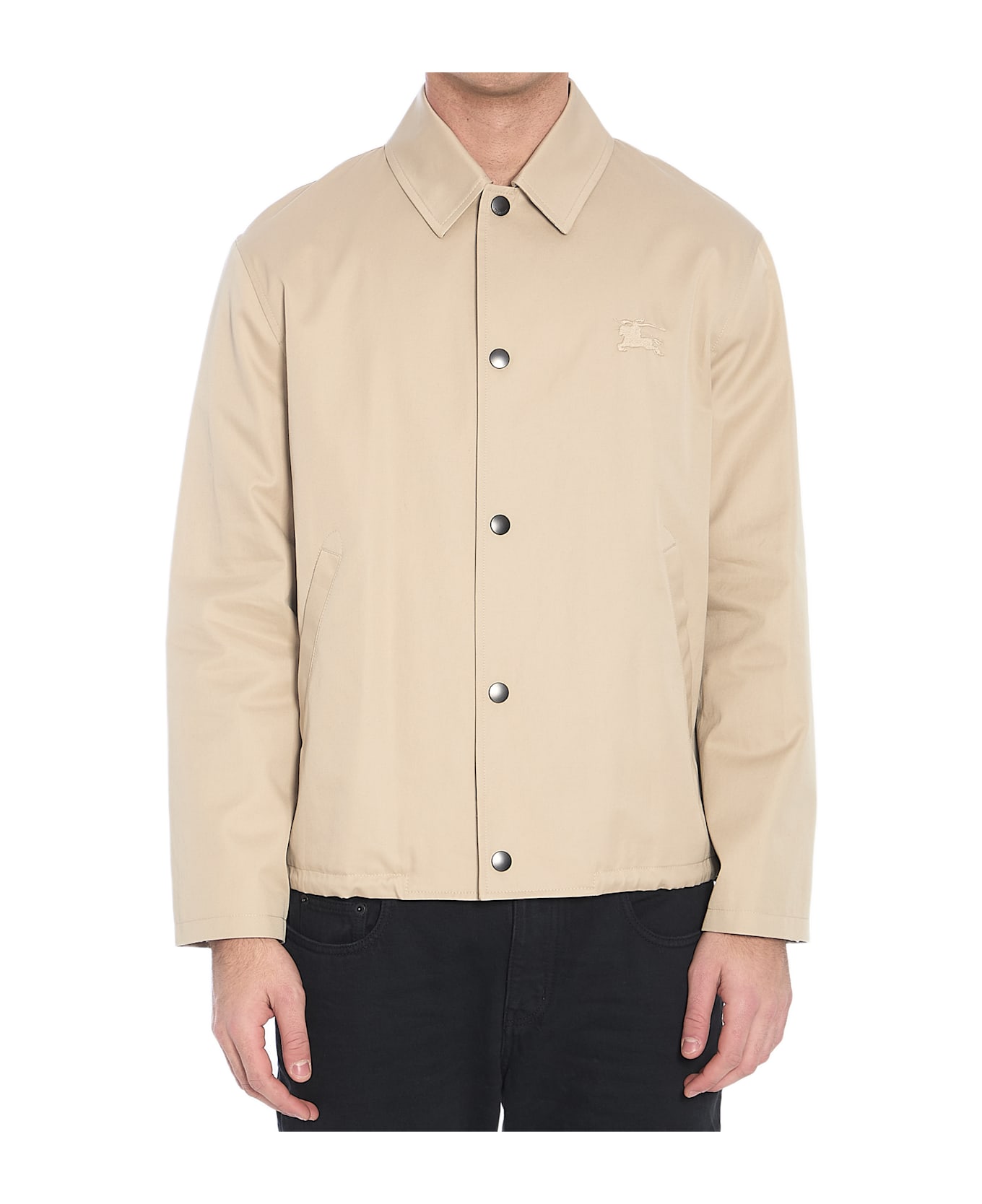 Burberry Cappuccino Gabardine Jacket - Beige