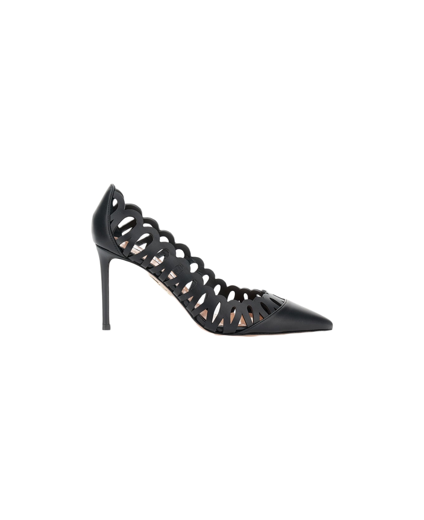 Aquazzura Peep Pump 85 - Black