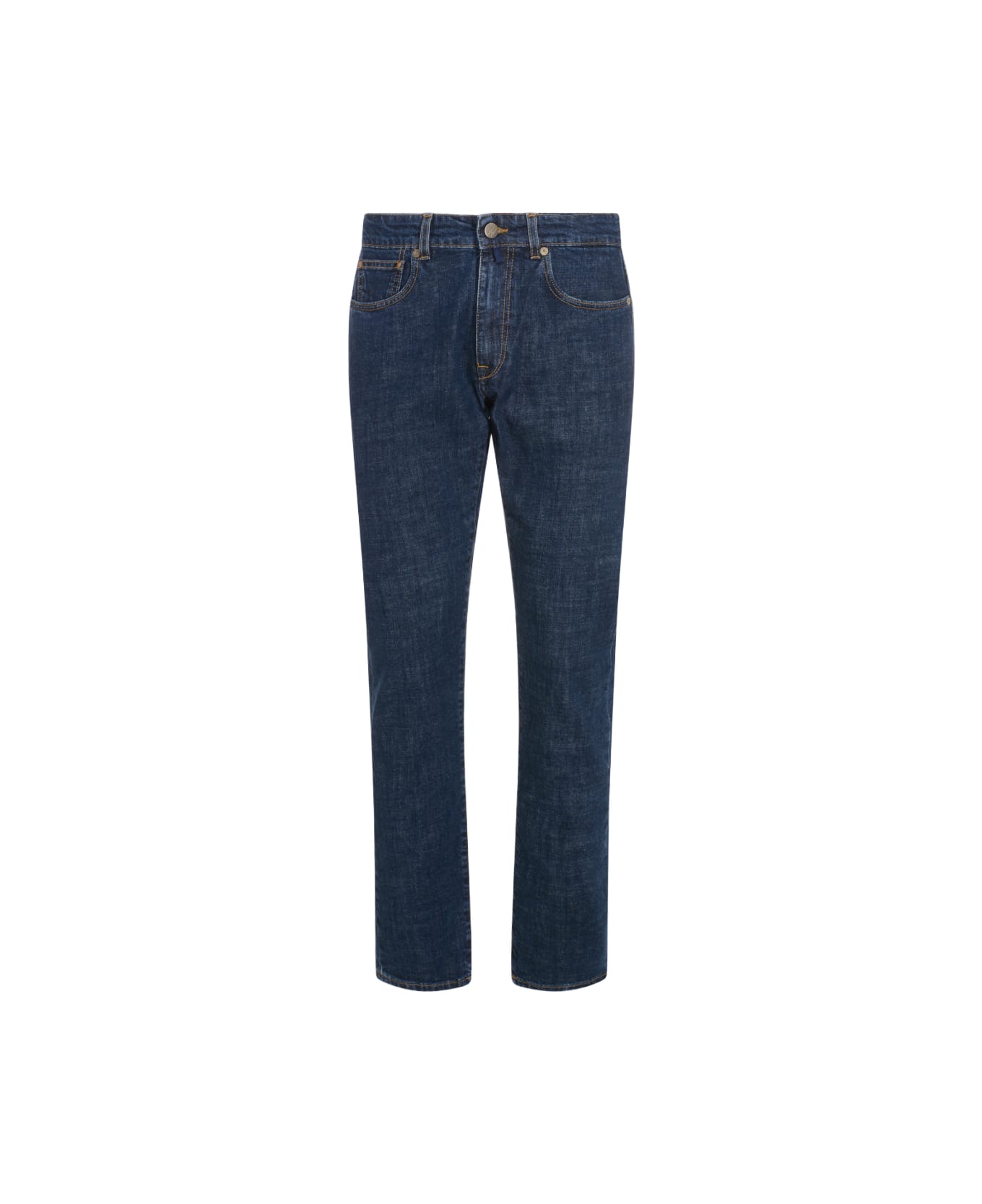 Incotex Blue Cotton Jeans