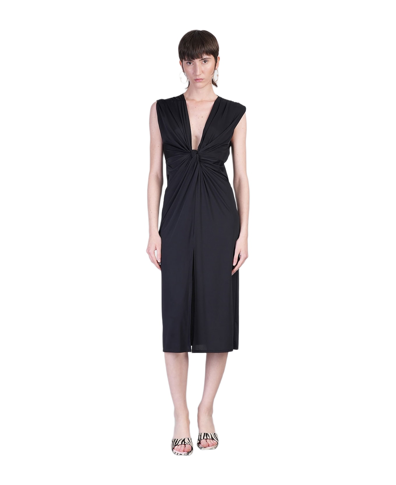 MC2 Saint Barth Marina Long Dress In Black Polyamide - black