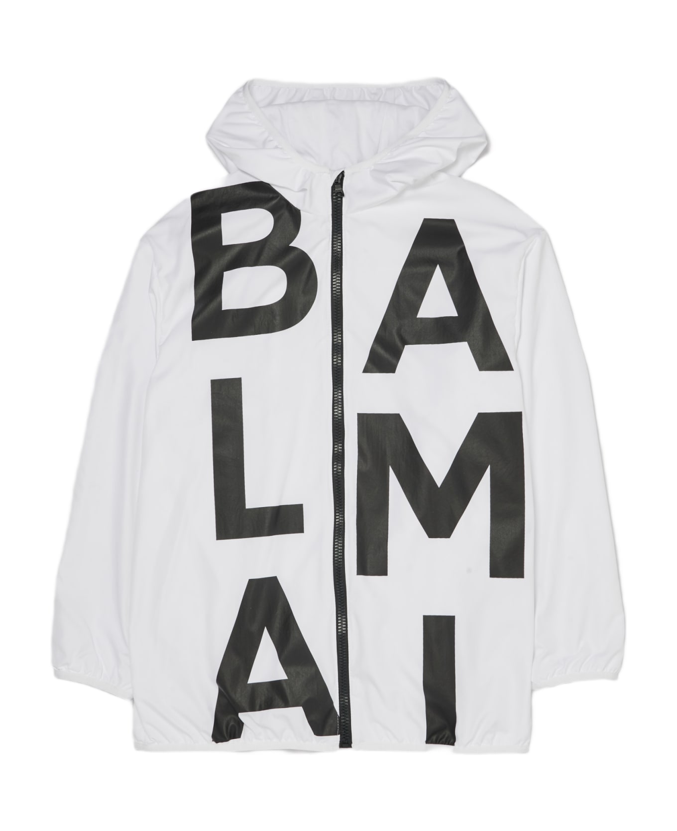 Balmain Jacket Jacket - BIANCO-NERO コート＆ジャケット