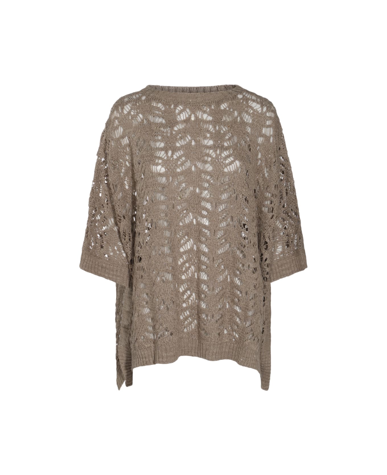 Brunello Cucinelli Beige Linen Knitwear - Beige