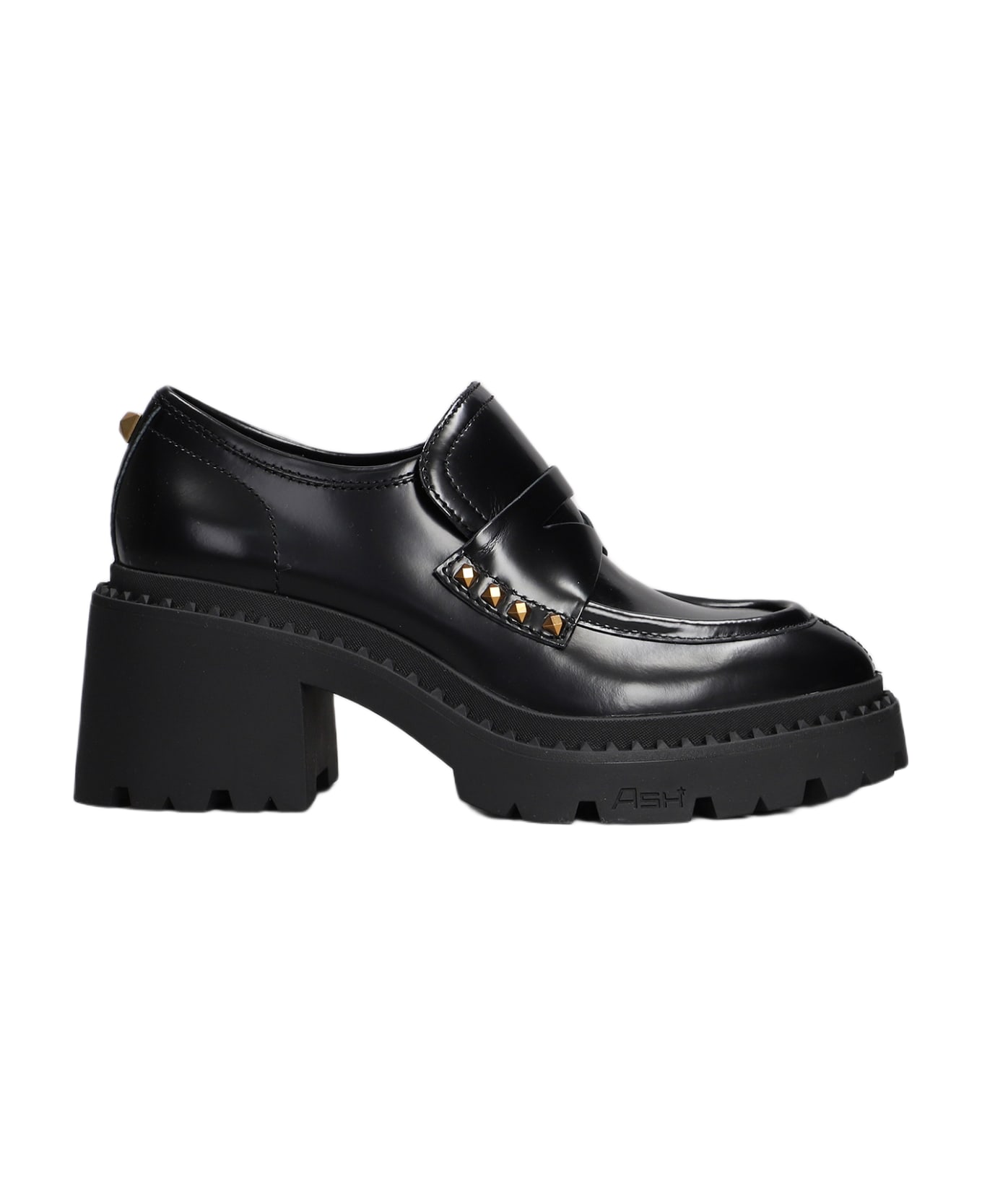 Ash Nelson Loafers In Black Leather - black