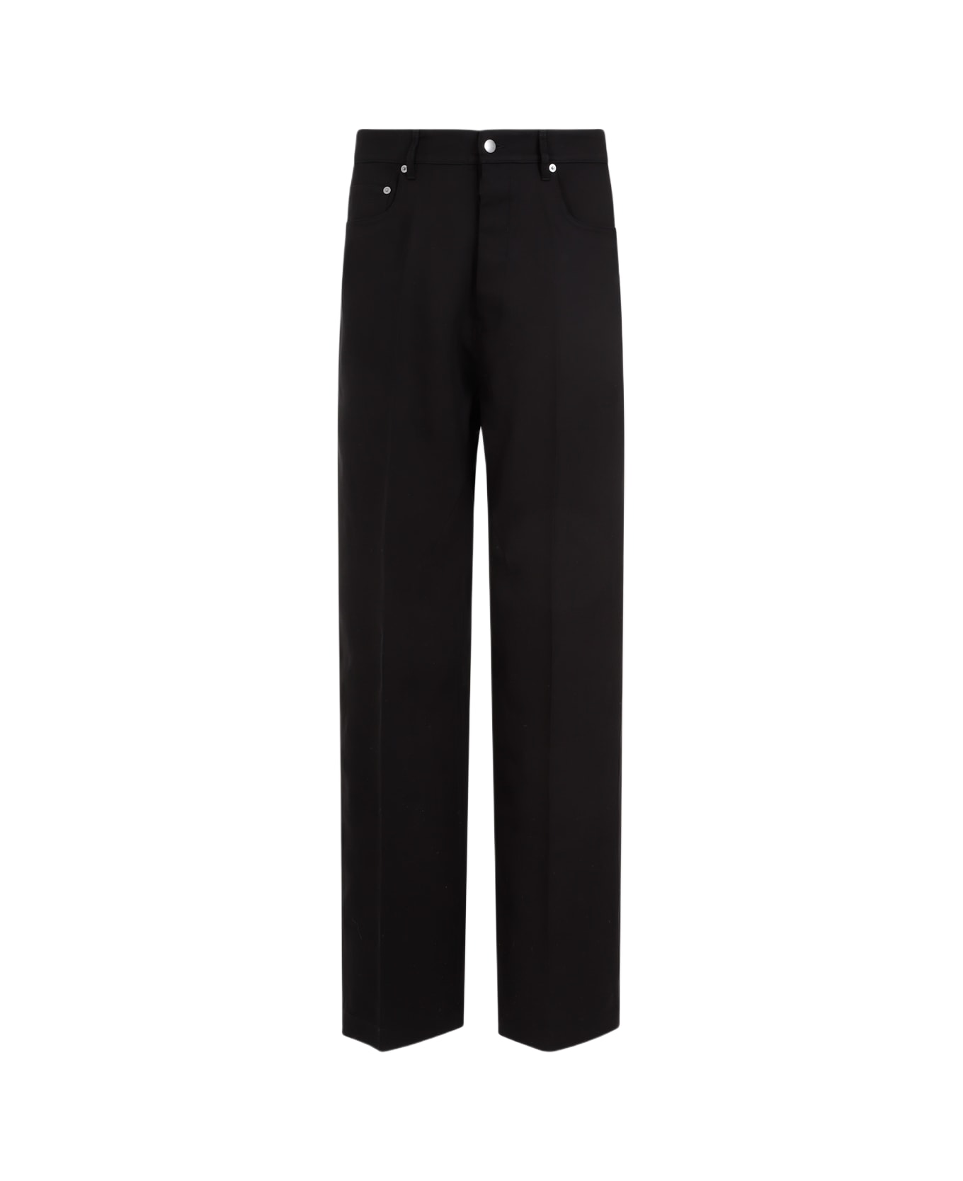 Rick Owens Geth Silk Wool Jeans - Black