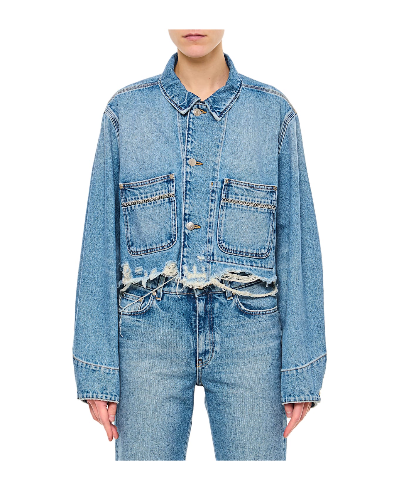 Stella McCartney Denim Jacket - Clear Blue