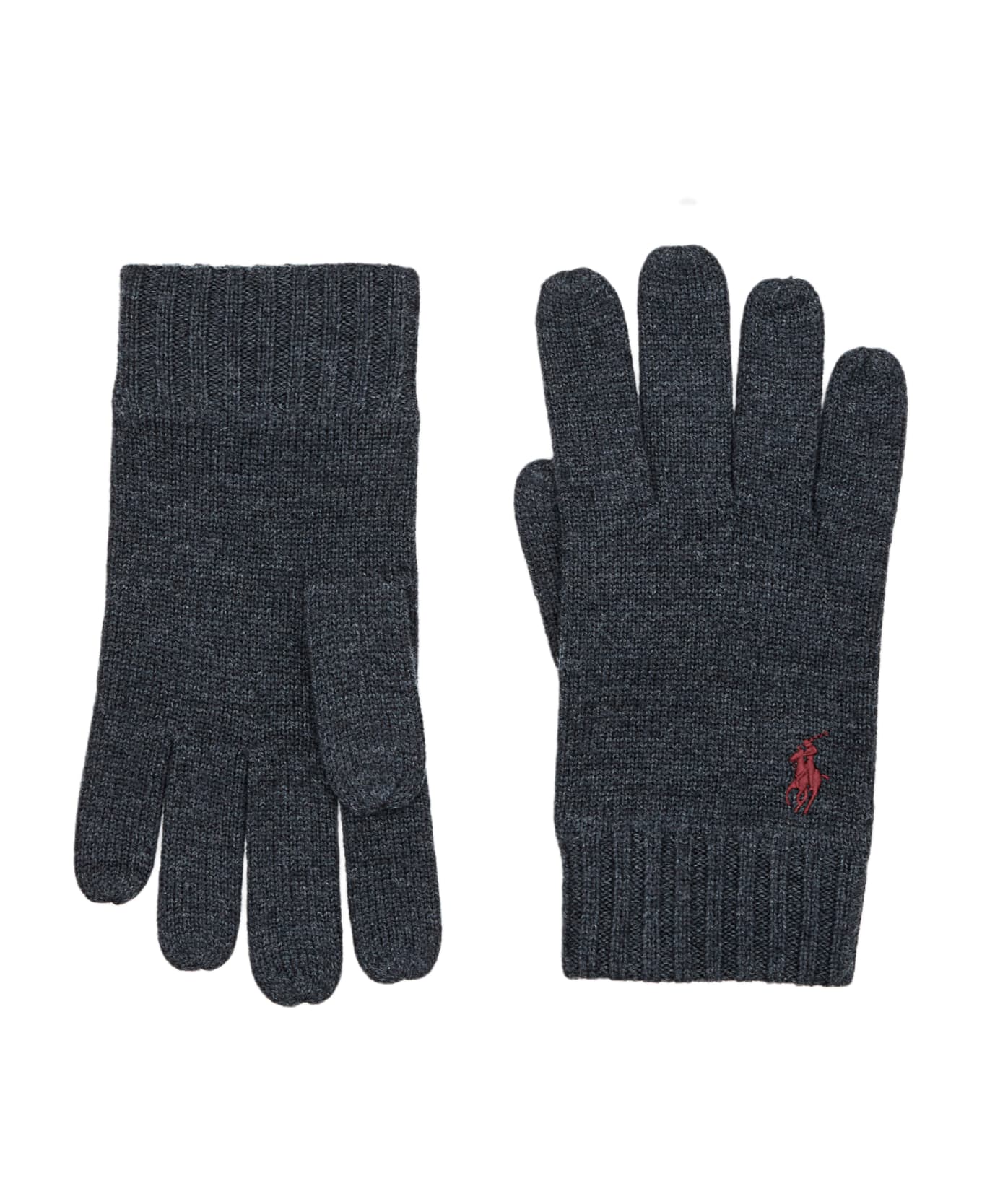 Polo Ralph Lauren Signature Pony Knit Touch Gloves - Grey