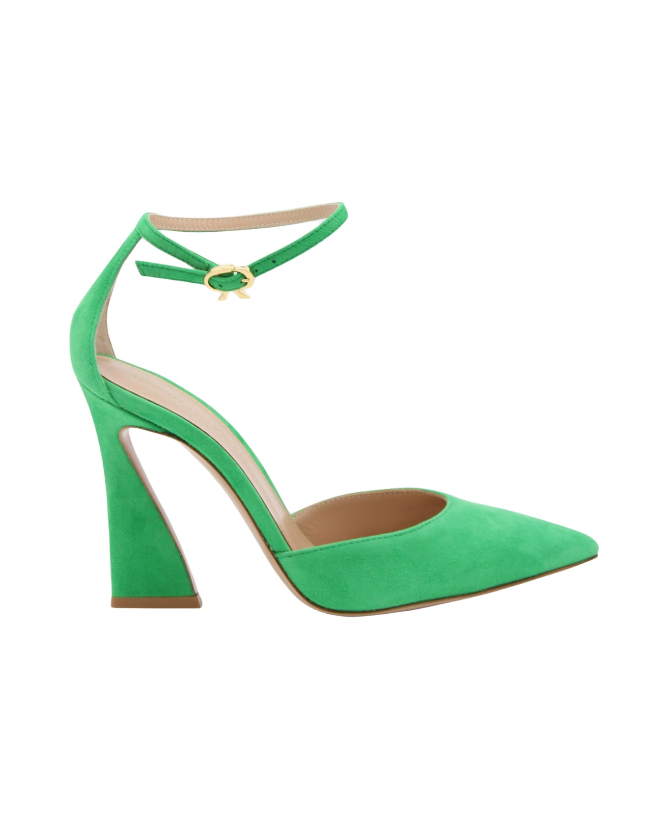 Gianvito Rossi Green Suede Holly Pumps - Green ハイヒール