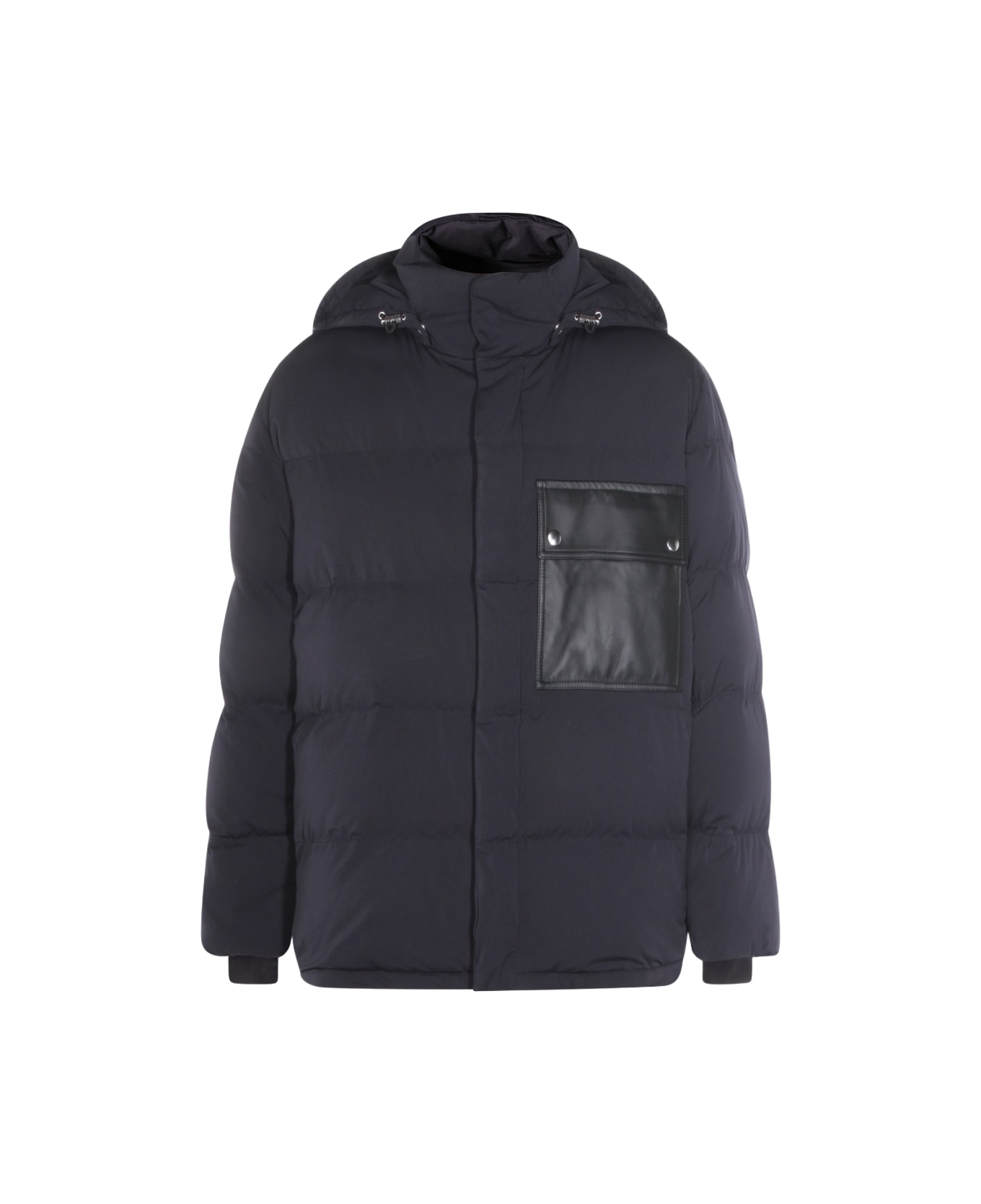 Bottega Veneta Dark Blue Cotton Down Jacket - Blue