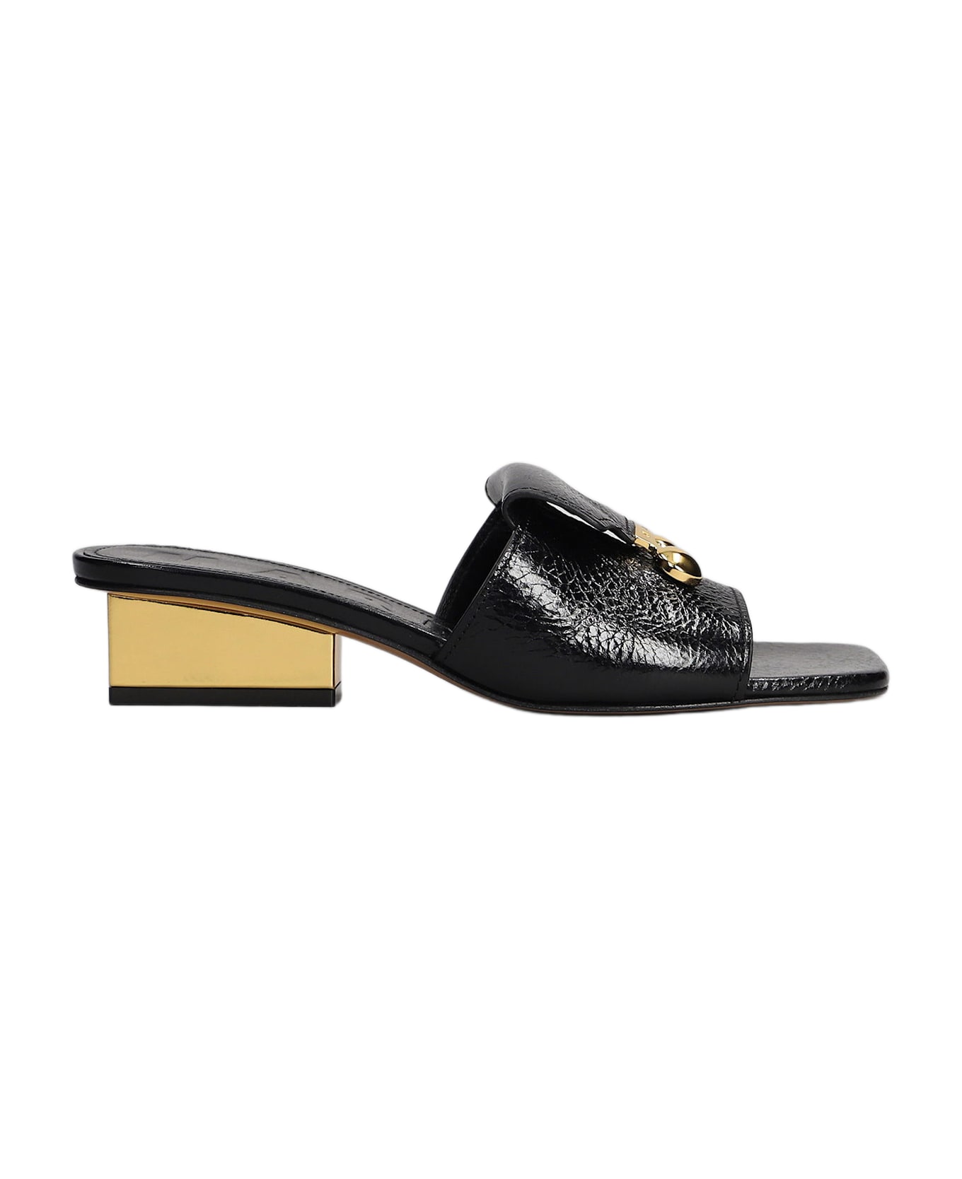 Marni Slipper-mule In Black Leather - black