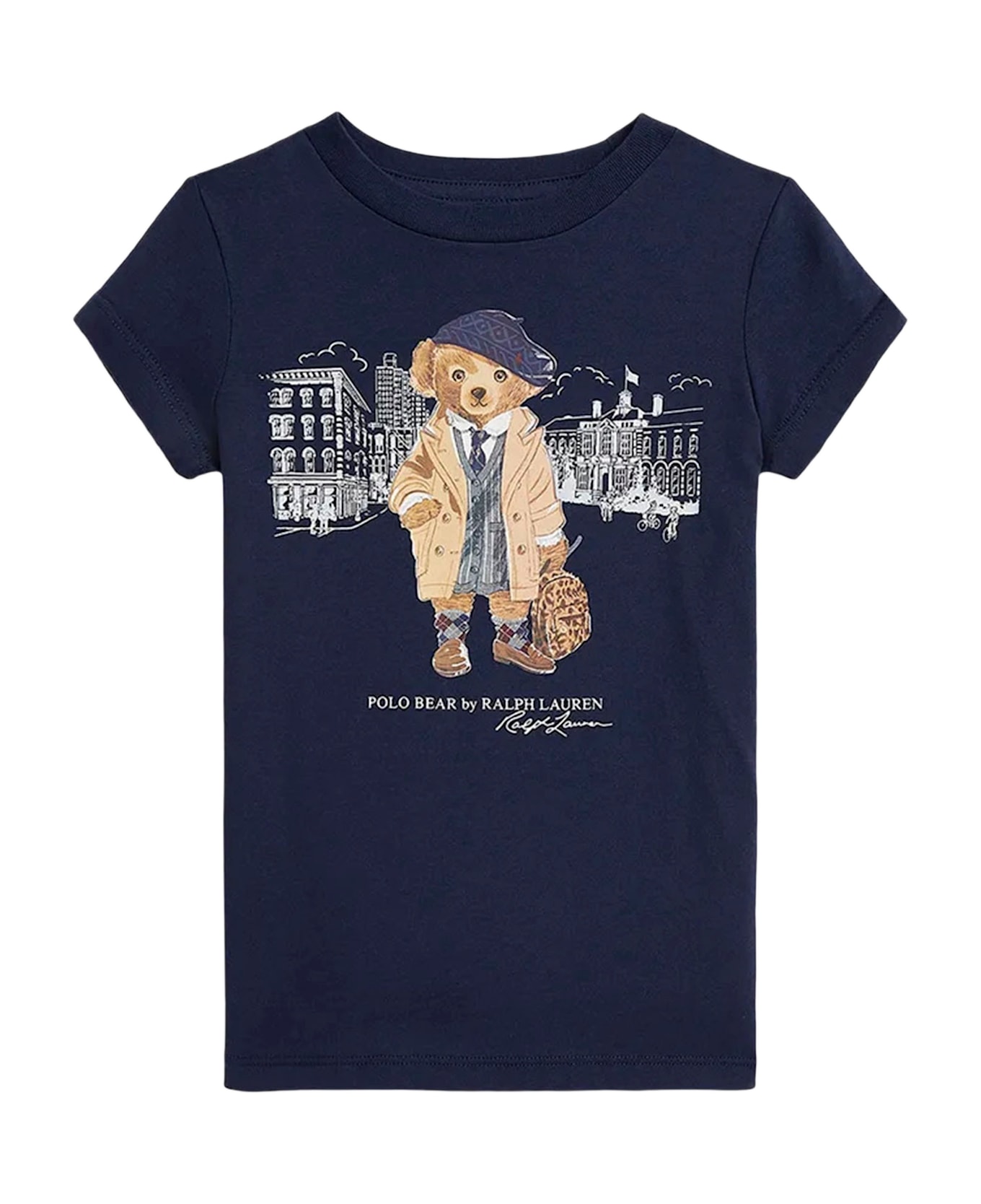 Polo Ralph Lauren Cotton T-shirt With Print - Blue