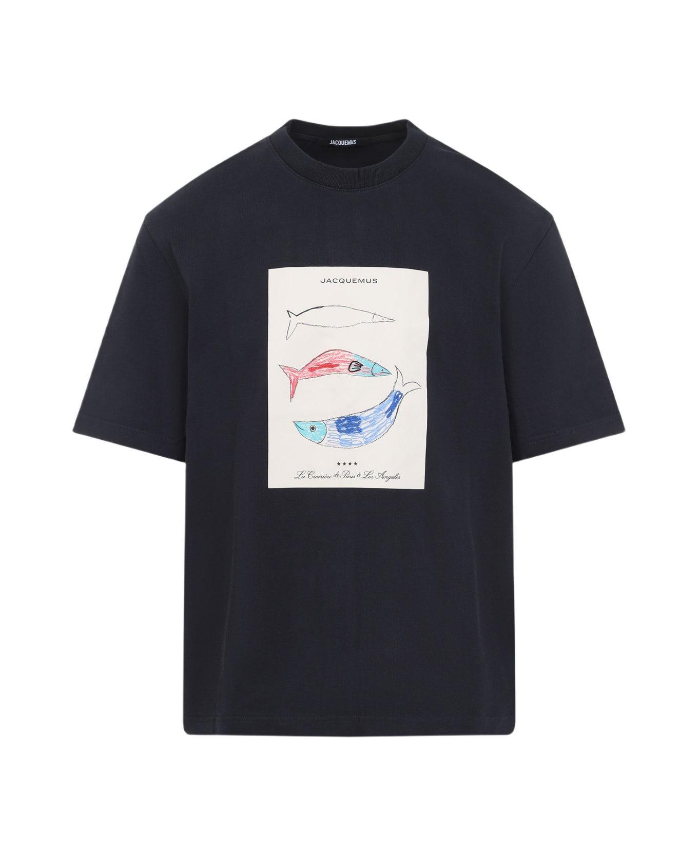 Jacquemus Printed T-shirt - Fp Arty Hotel Navy