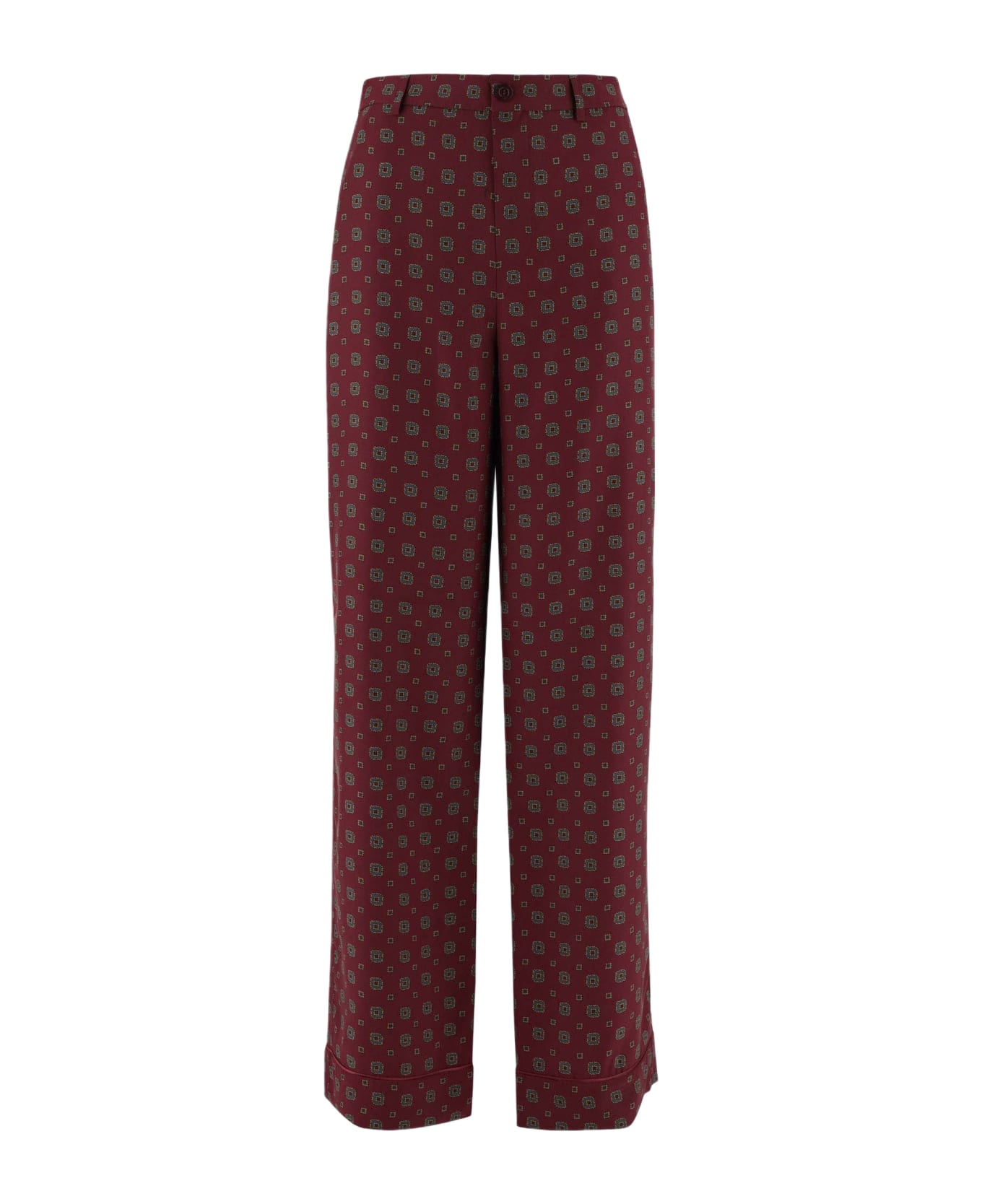 Moschino Patterned Pants - Red
