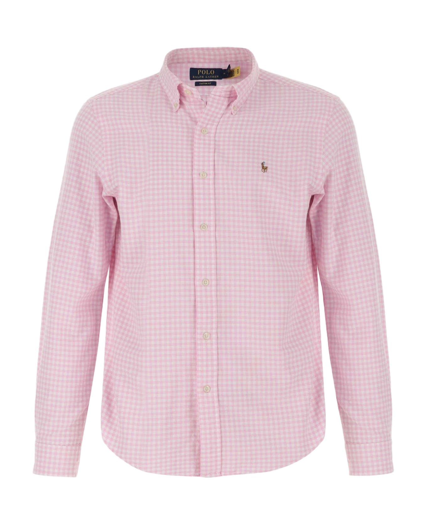 Polo Ralph Lauren Cotton Shirt With Vichy Pattern - Pink