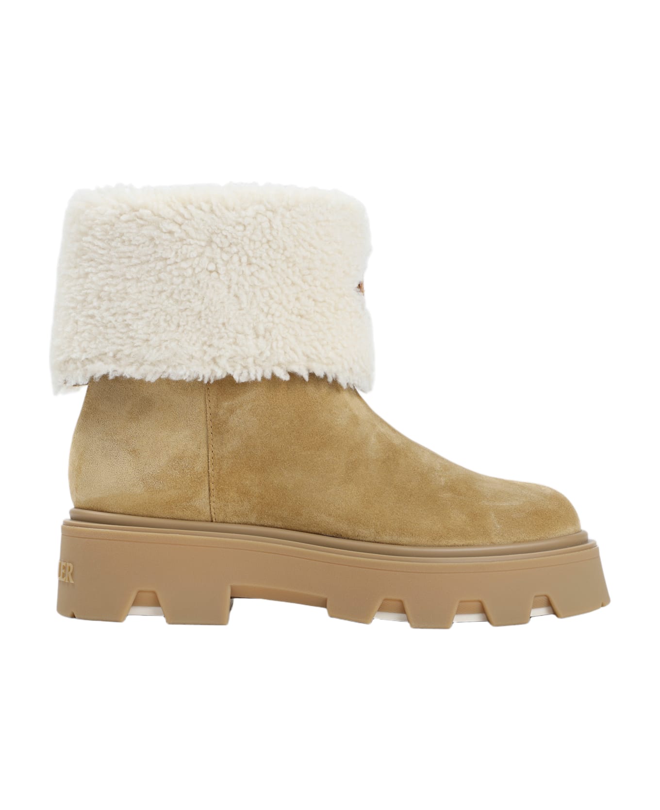 Moncler Aurea Mid Ankle Boots - L Camel