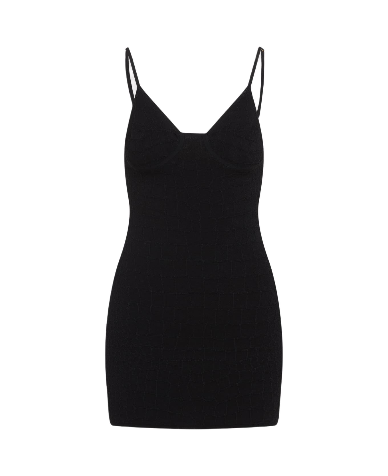 Jacquemus La Mini Robe Scala Mini Dress - Black